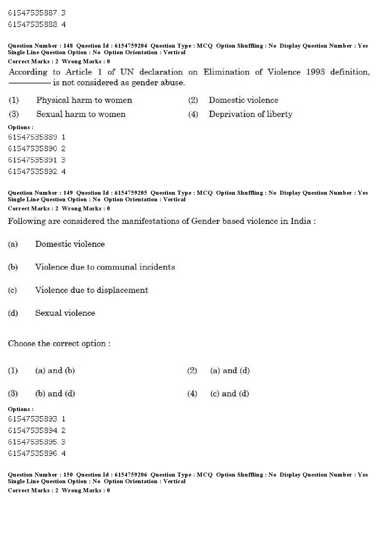 UGC NET Home Science Question Paper December 2019 181