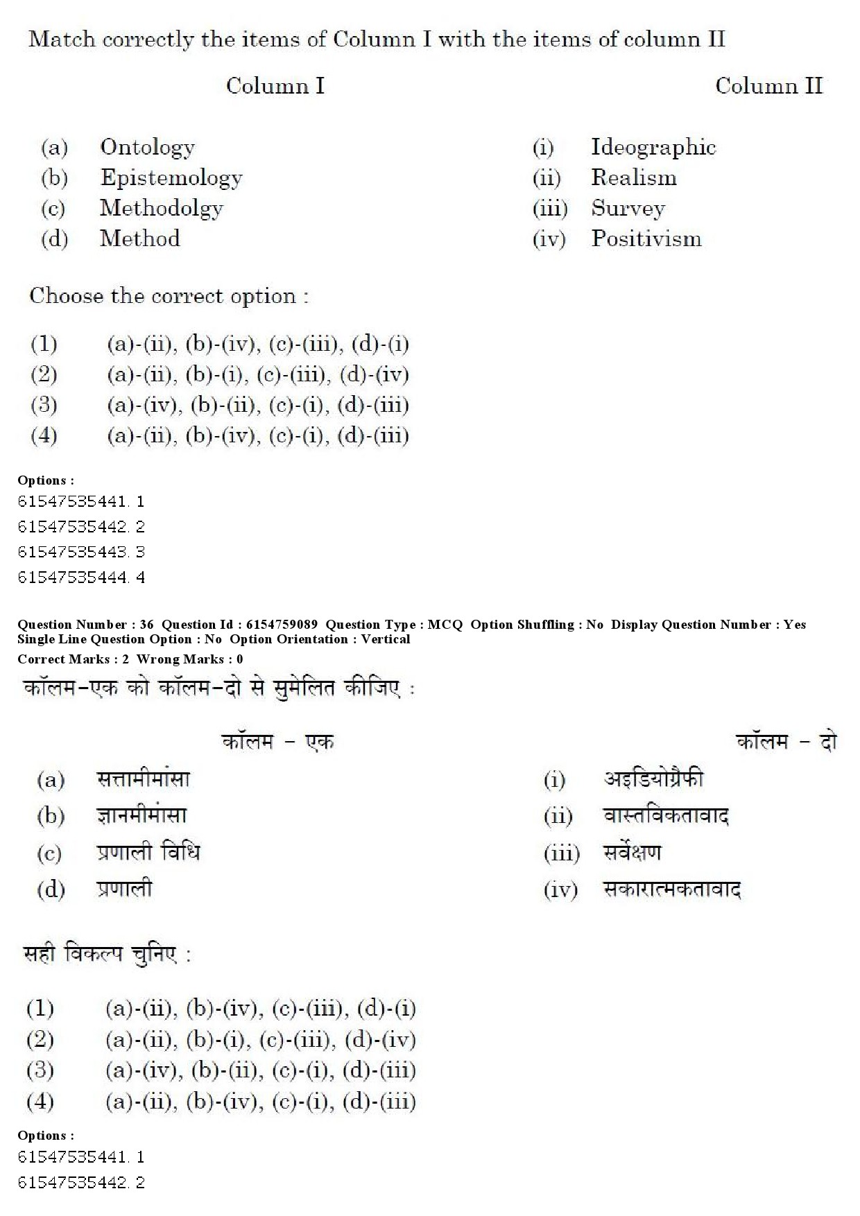 UGC NET Home Science Question Paper December 2019 37