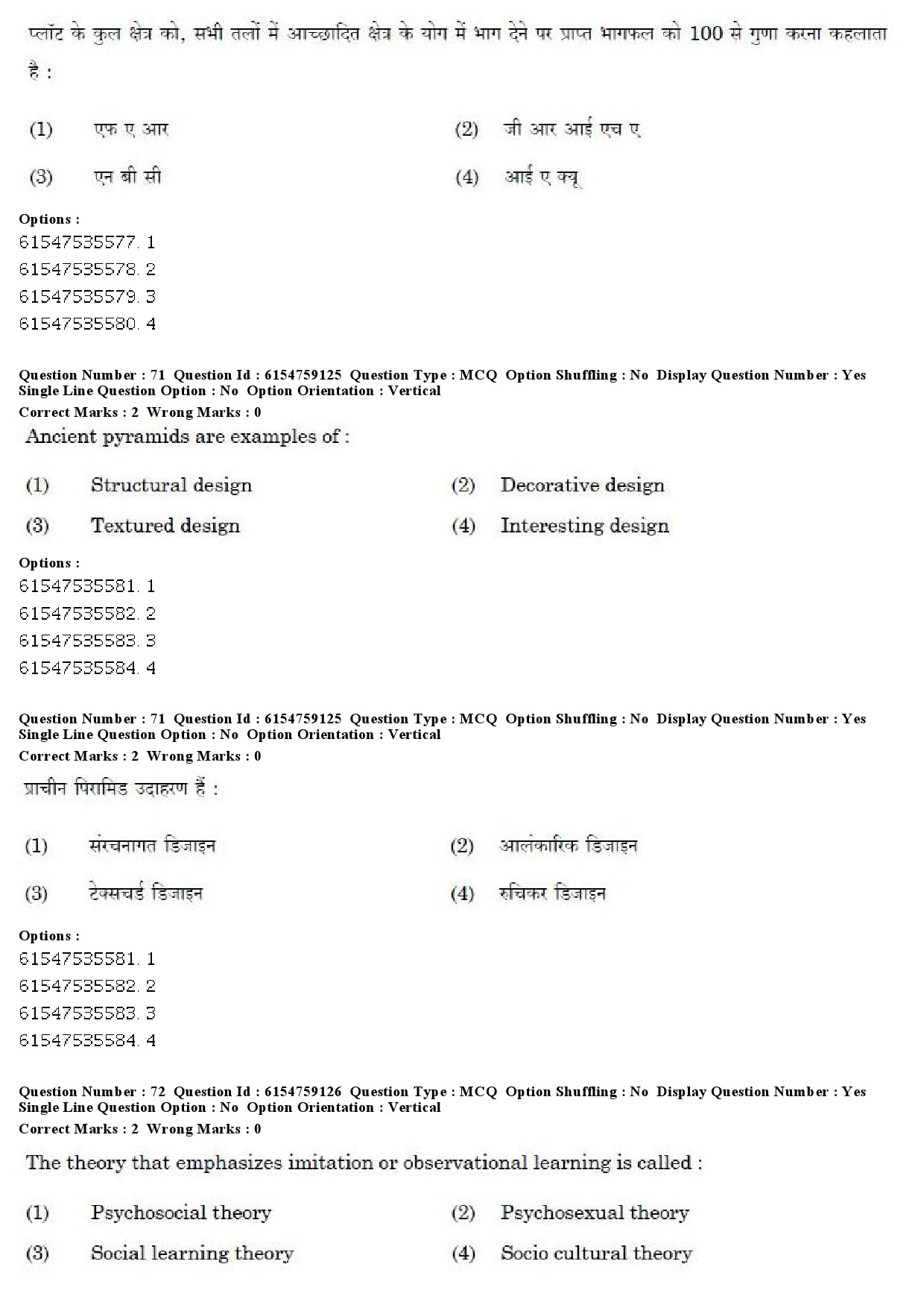 UGC NET Home Science Question Paper December 2019 66