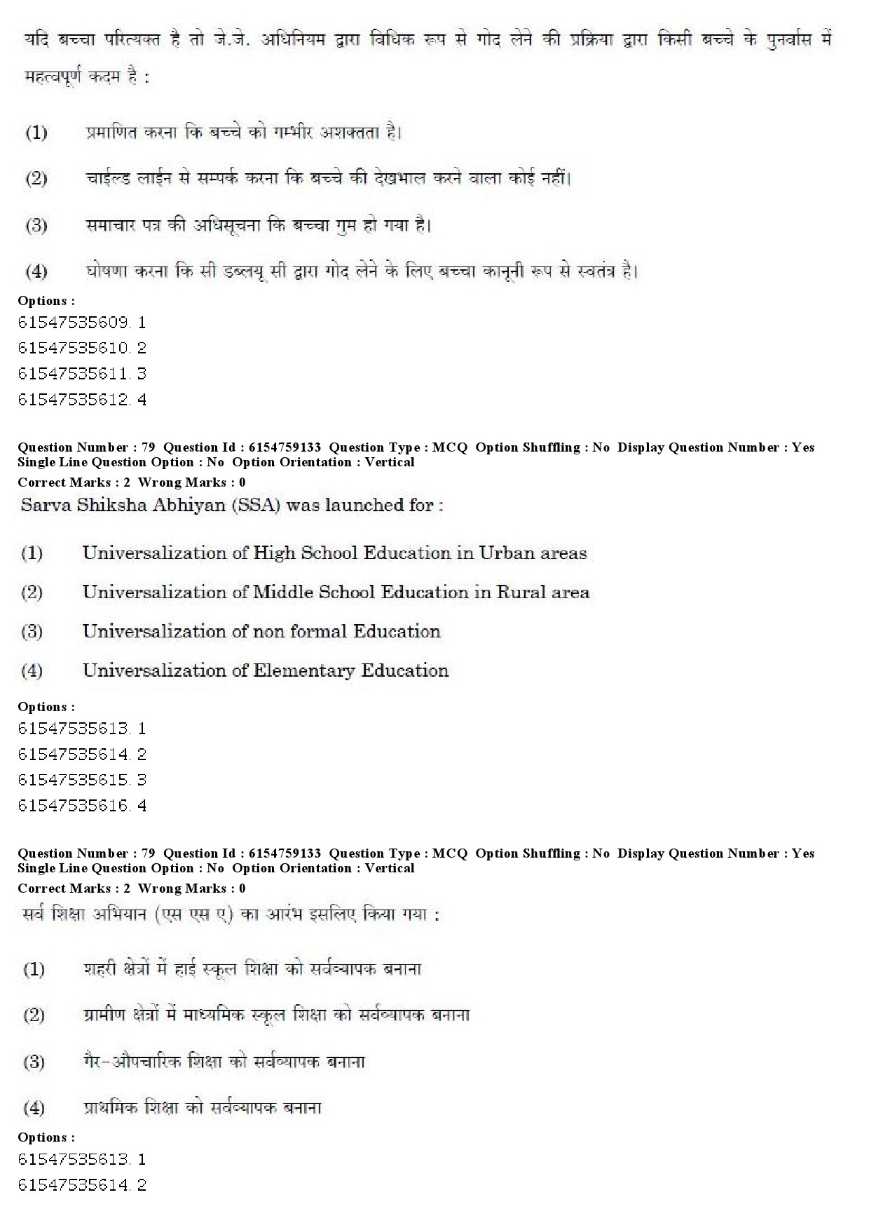 UGC NET Home Science Question Paper December 2019 71