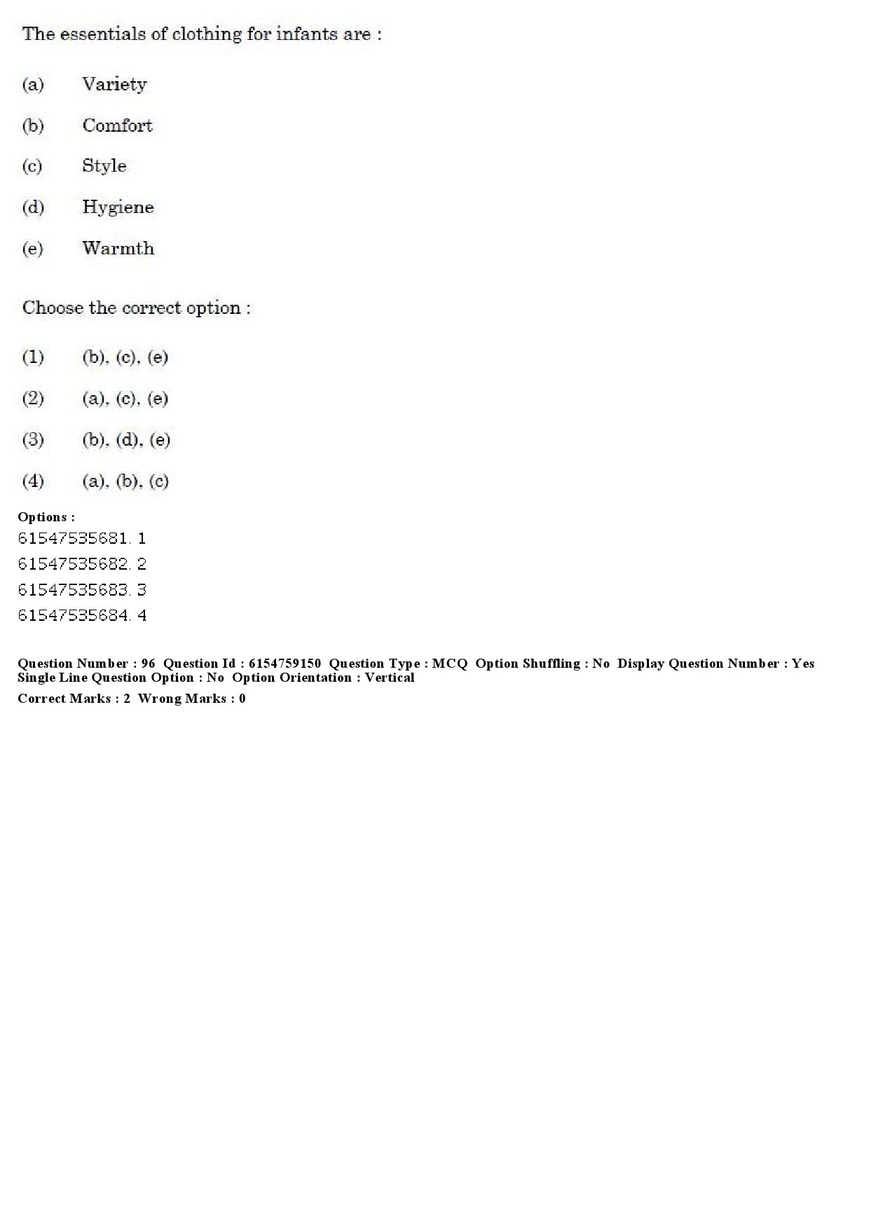 UGC NET Home Science Question Paper December 2019 89