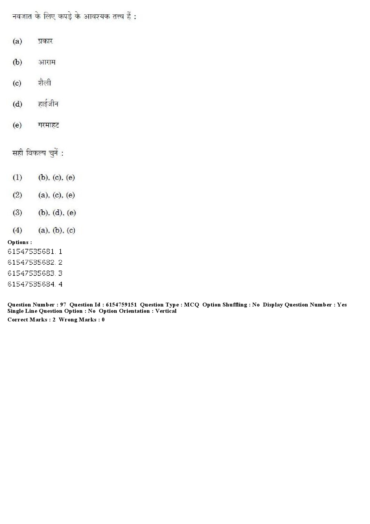 UGC NET Home Science Question Paper December 2019 90