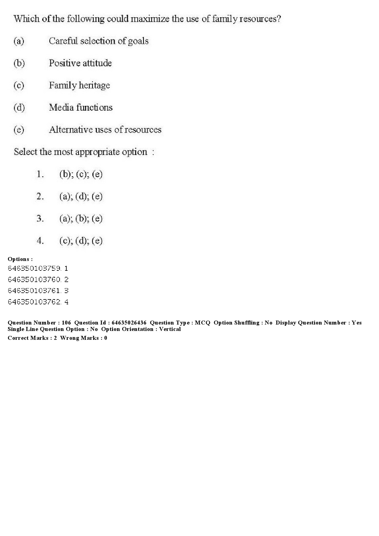 UGC NET Home Science Question Paper June 2019 101