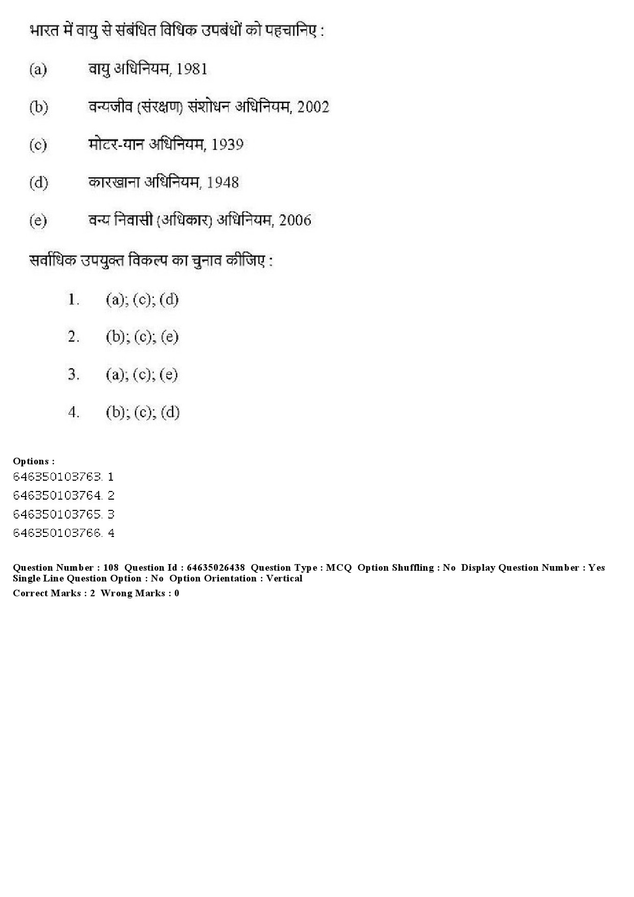 UGC NET Home Science Question Paper June 2019 104