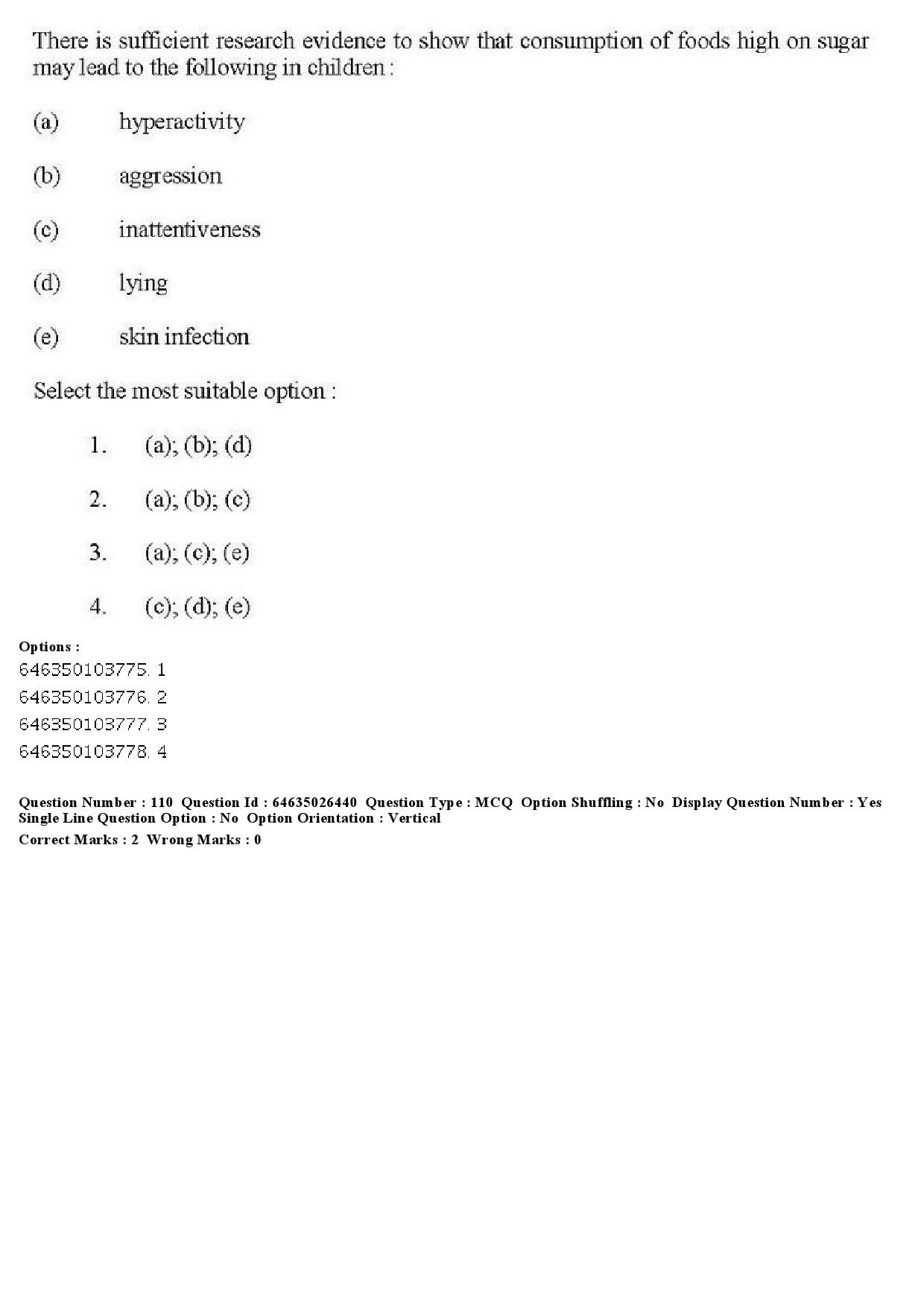 UGC NET Home Science Question Paper June 2019 109