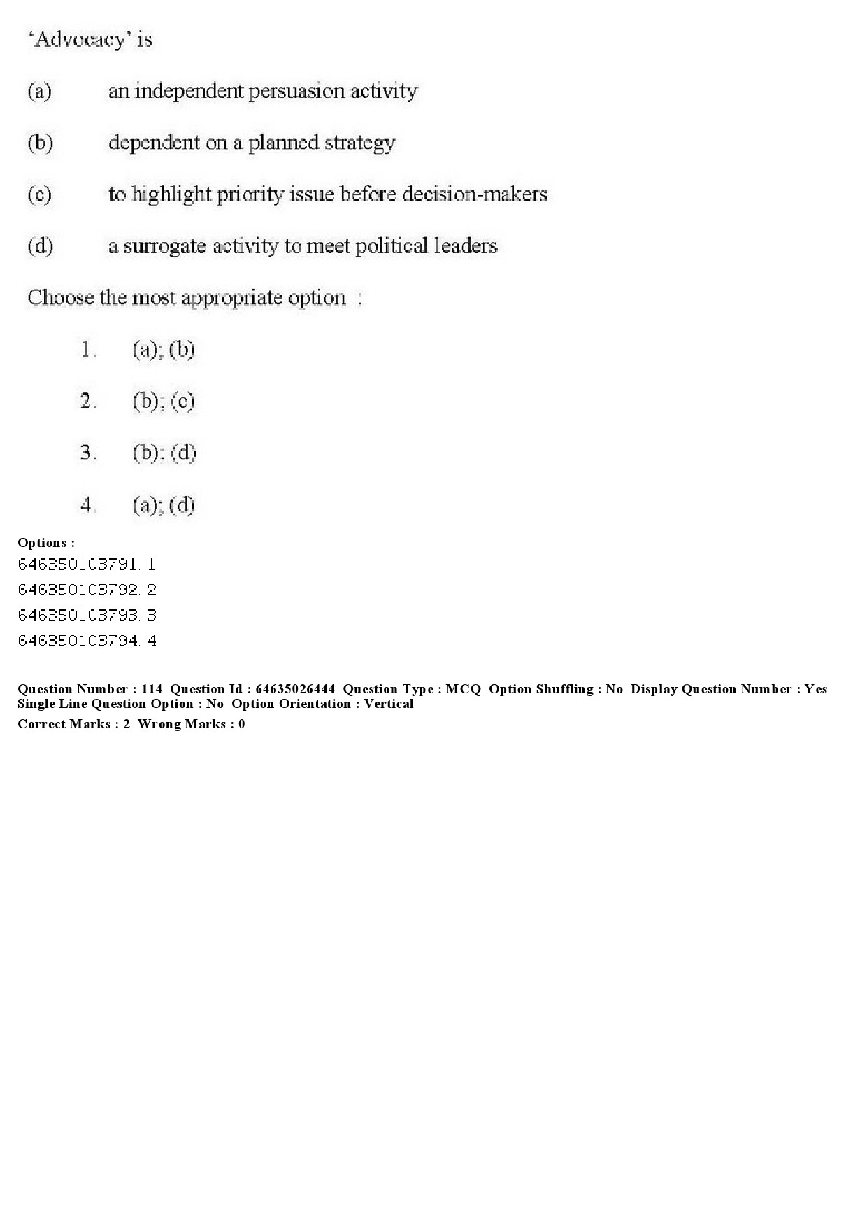 UGC NET Home Science Question Paper June 2019 117