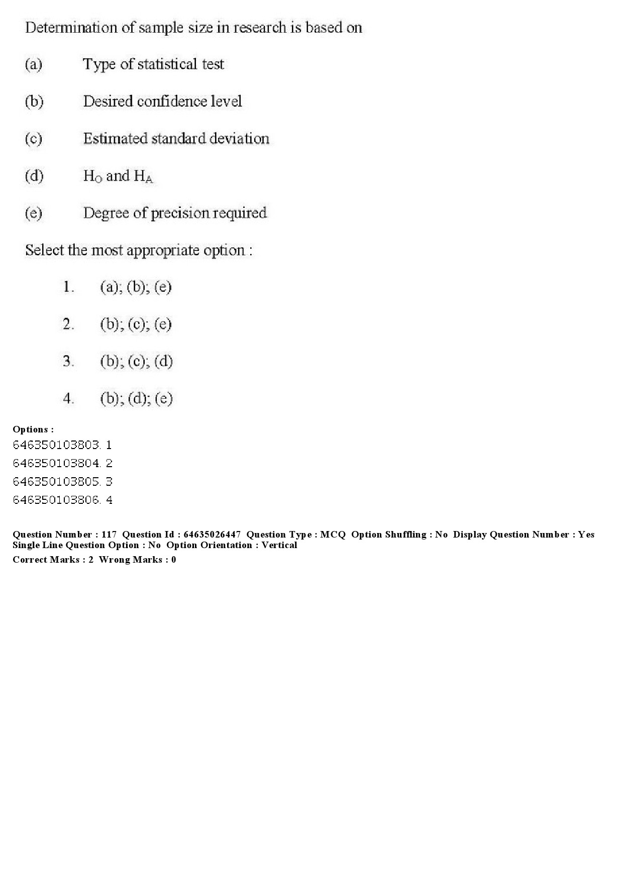 UGC NET Home Science Question Paper June 2019 123