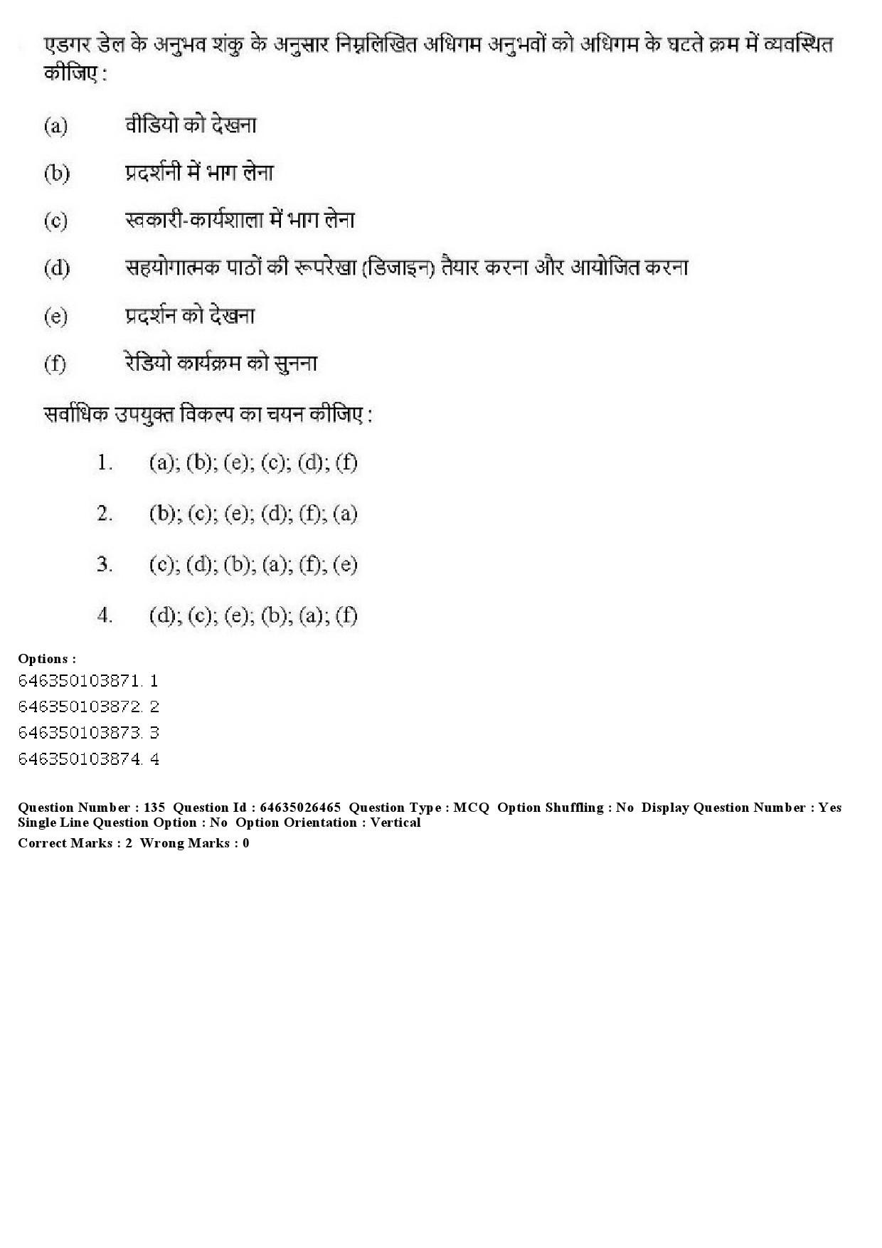 UGC NET Home Science Question Paper June 2019 147