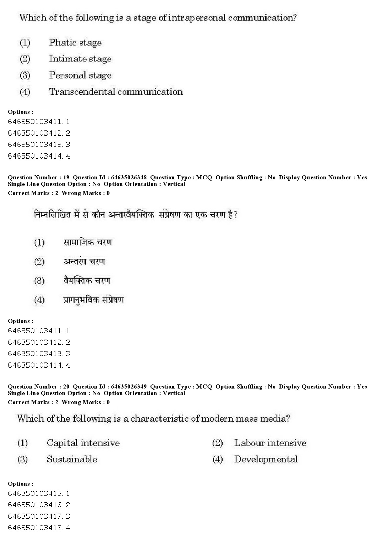 UGC NET Home Science Question Paper June 2019 16