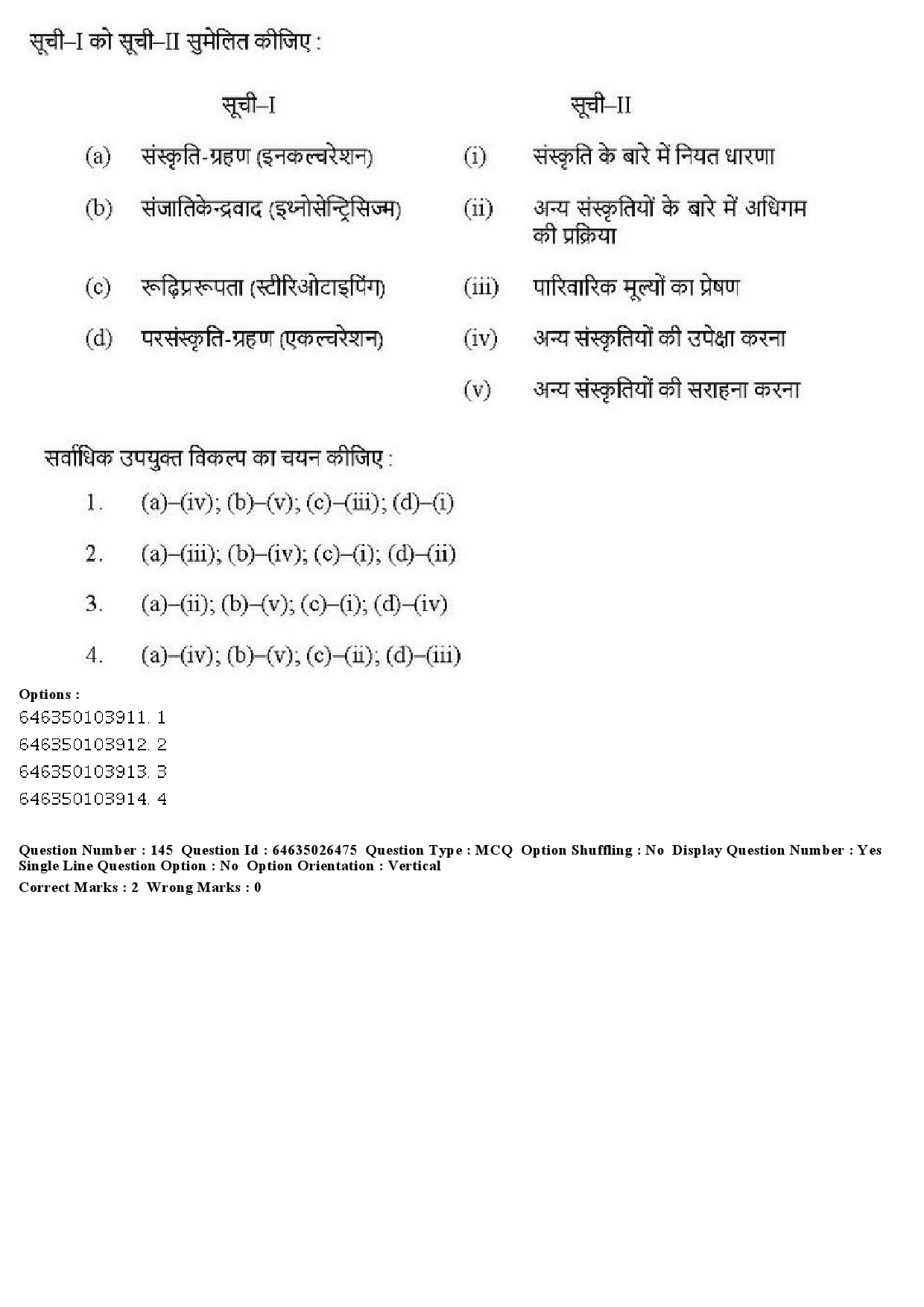 UGC NET Home Science Question Paper June 2019 167