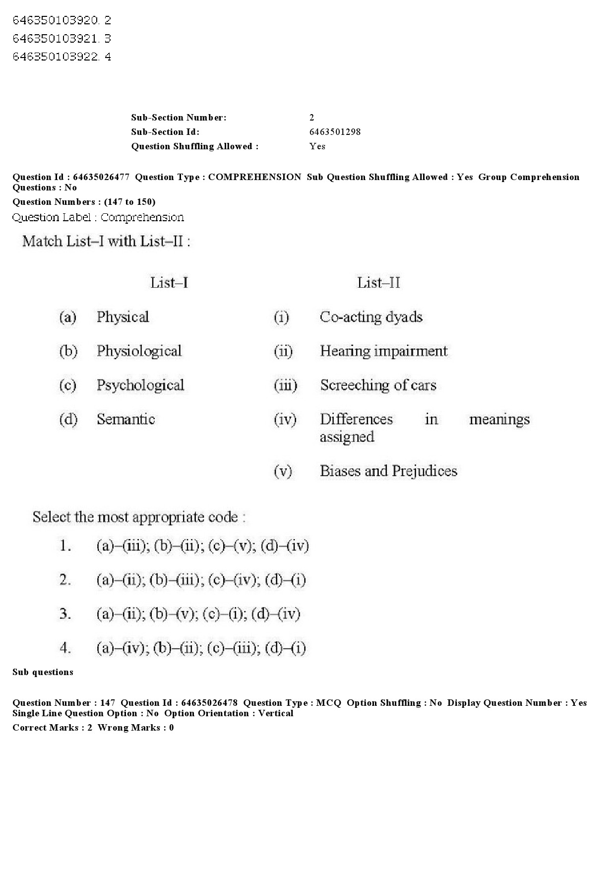 UGC NET Home Science Question Paper June 2019 171