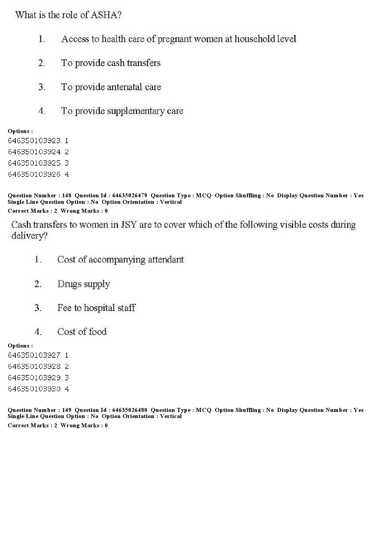 UGC NET Home Science Question Paper June 2019 172