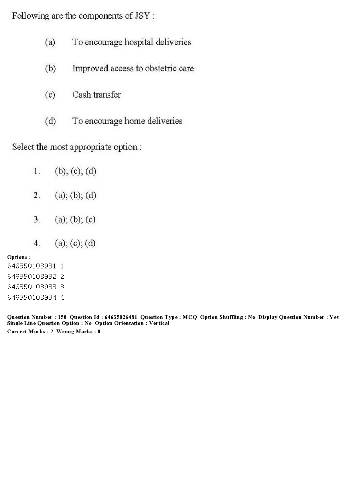 UGC NET Home Science Question Paper June 2019 173