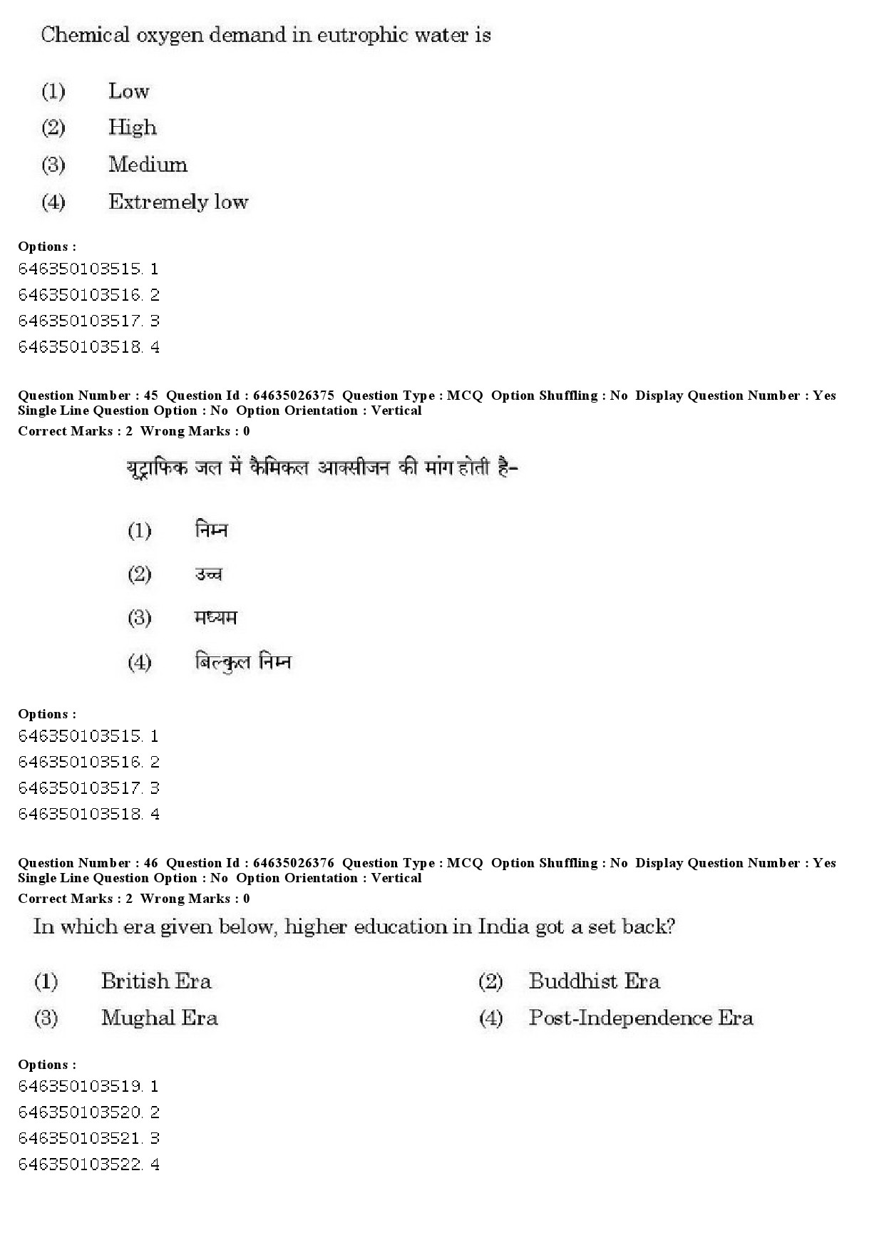 UGC NET Home Science Question Paper June 2019 36