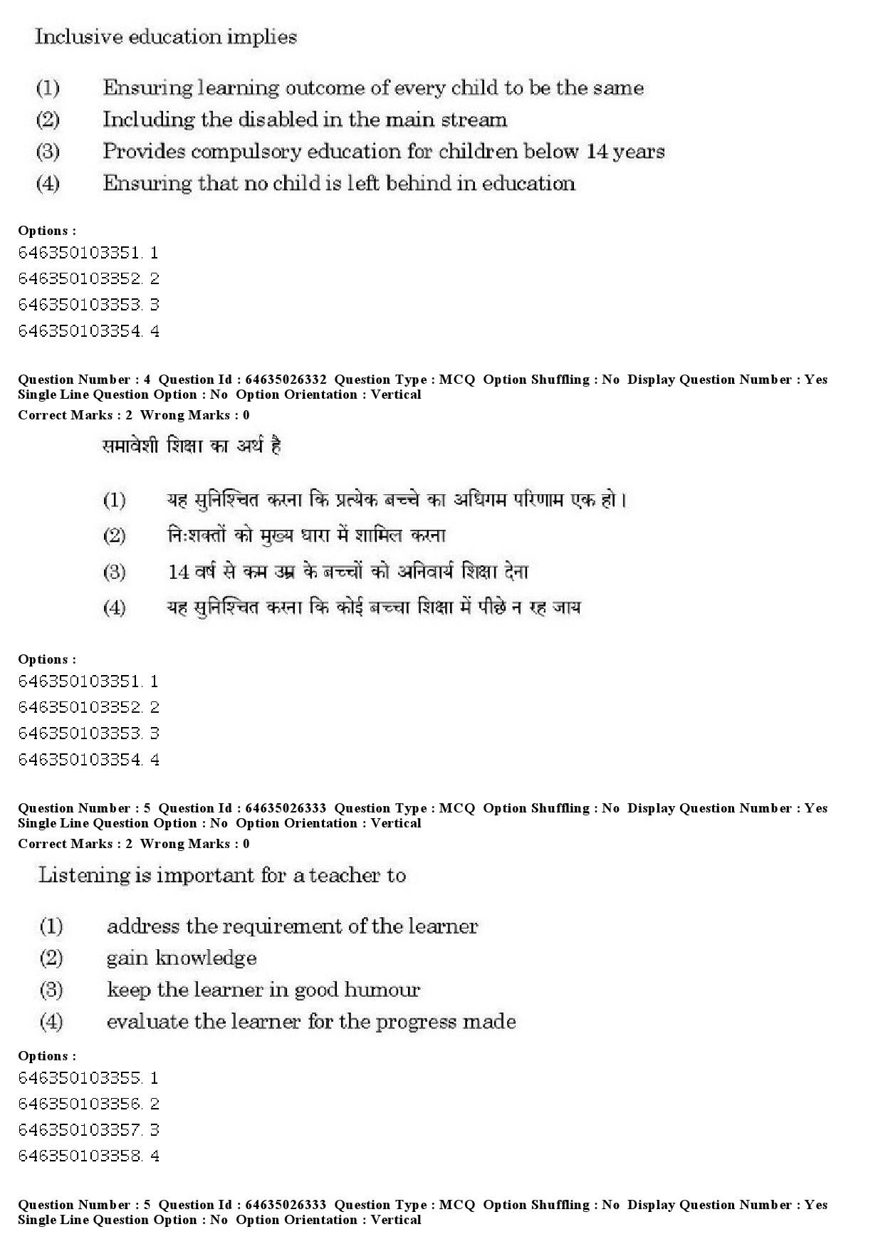 UGC NET Home Science Question Paper June 2019 4