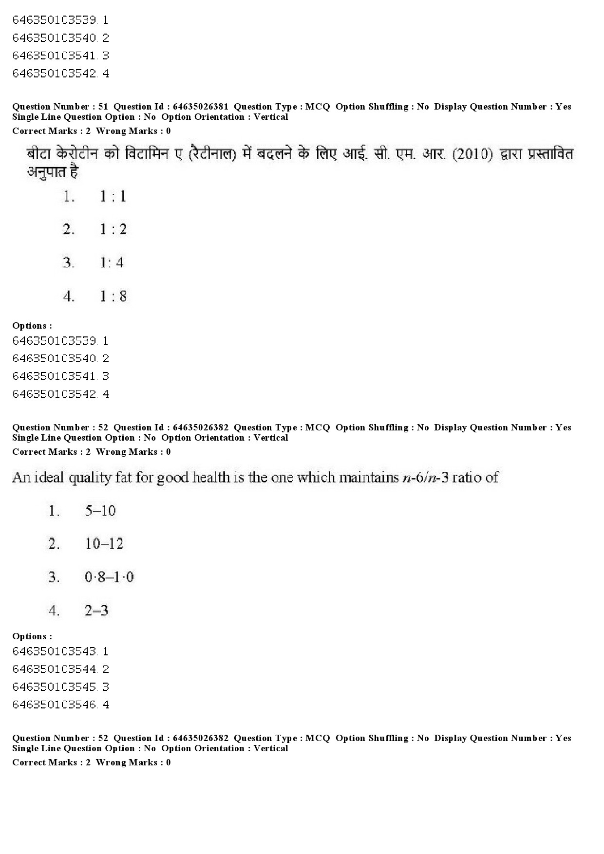 UGC NET Home Science Question Paper June 2019 41