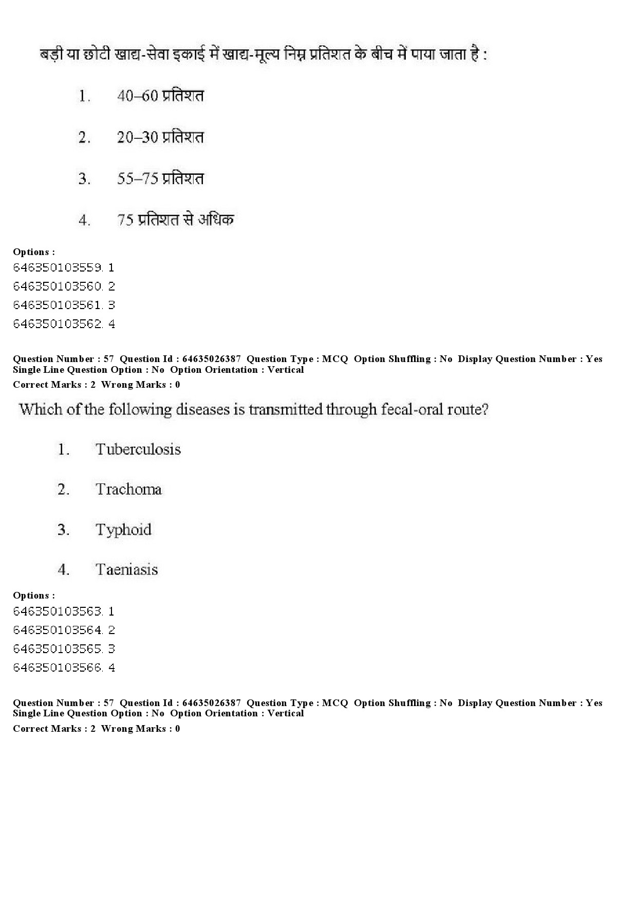 UGC NET Home Science Question Paper June 2019 46