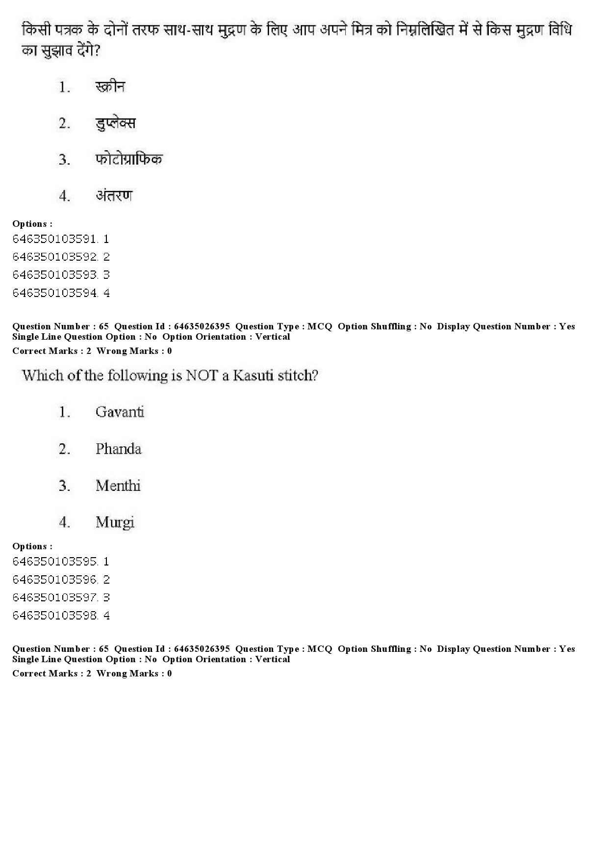 UGC NET Home Science Question Paper June 2019 54