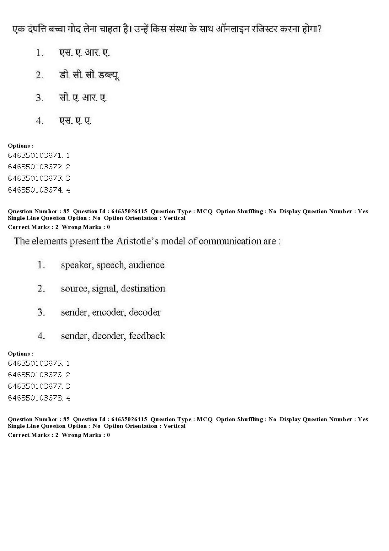 UGC NET Home Science Question Paper June 2019 74