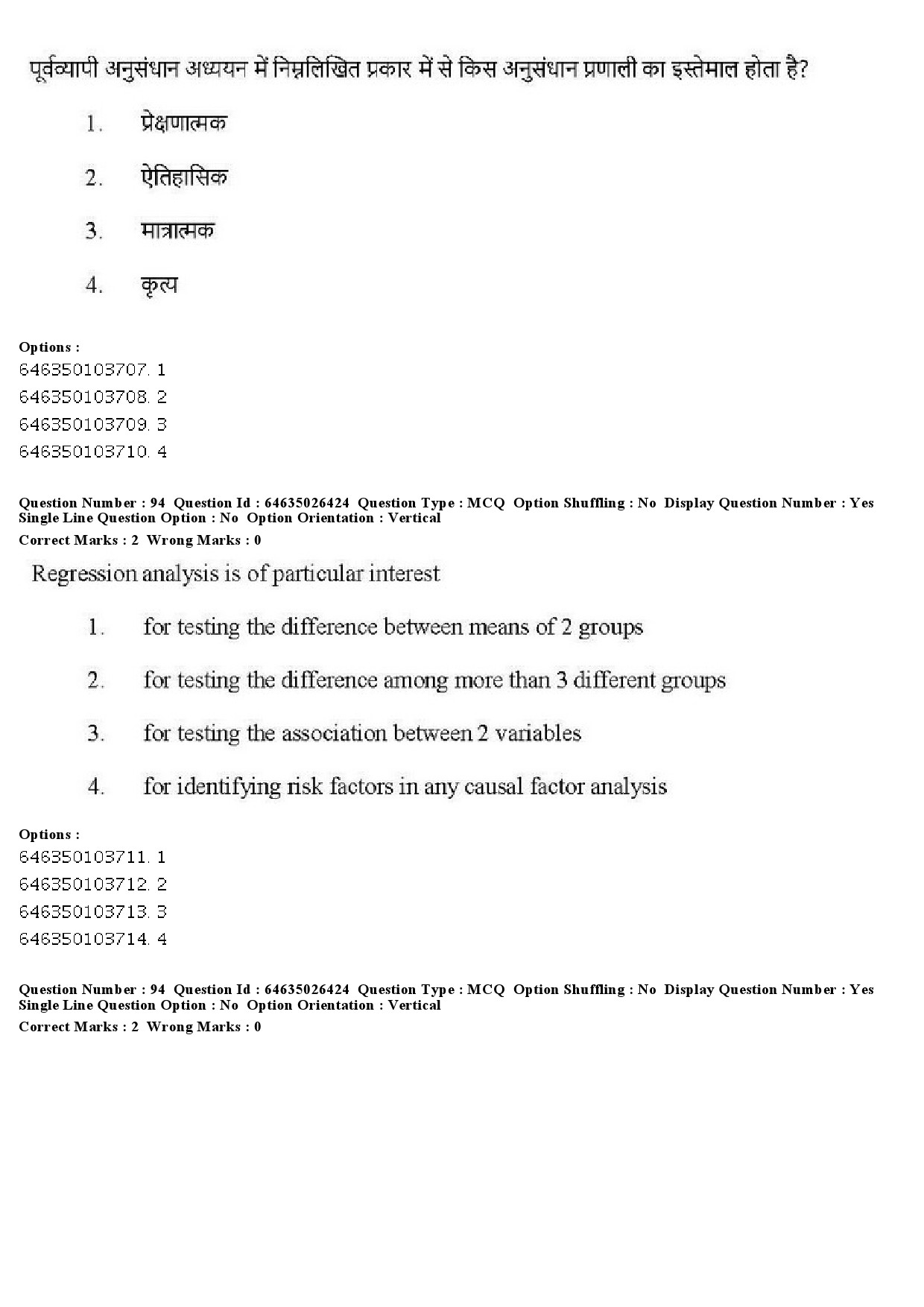 UGC NET Home Science Question Paper June 2019 83