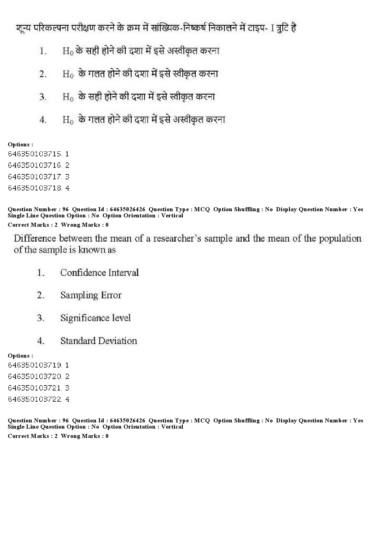 UGC NET Home Science Question Paper June 2019 85