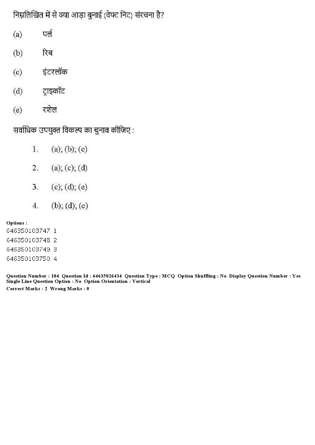 UGC NET Home Science Question Paper June 2019 96