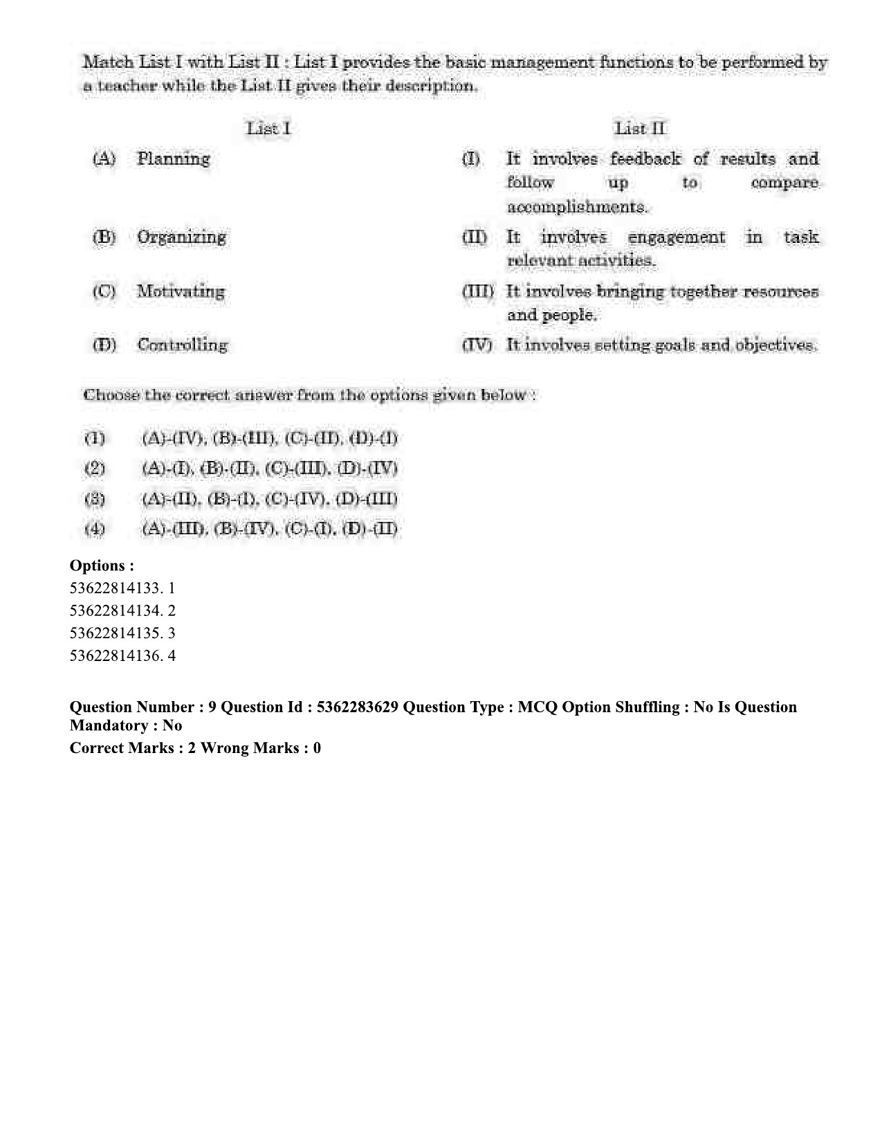 UGC NET Home Science Question Paper September 2020 11