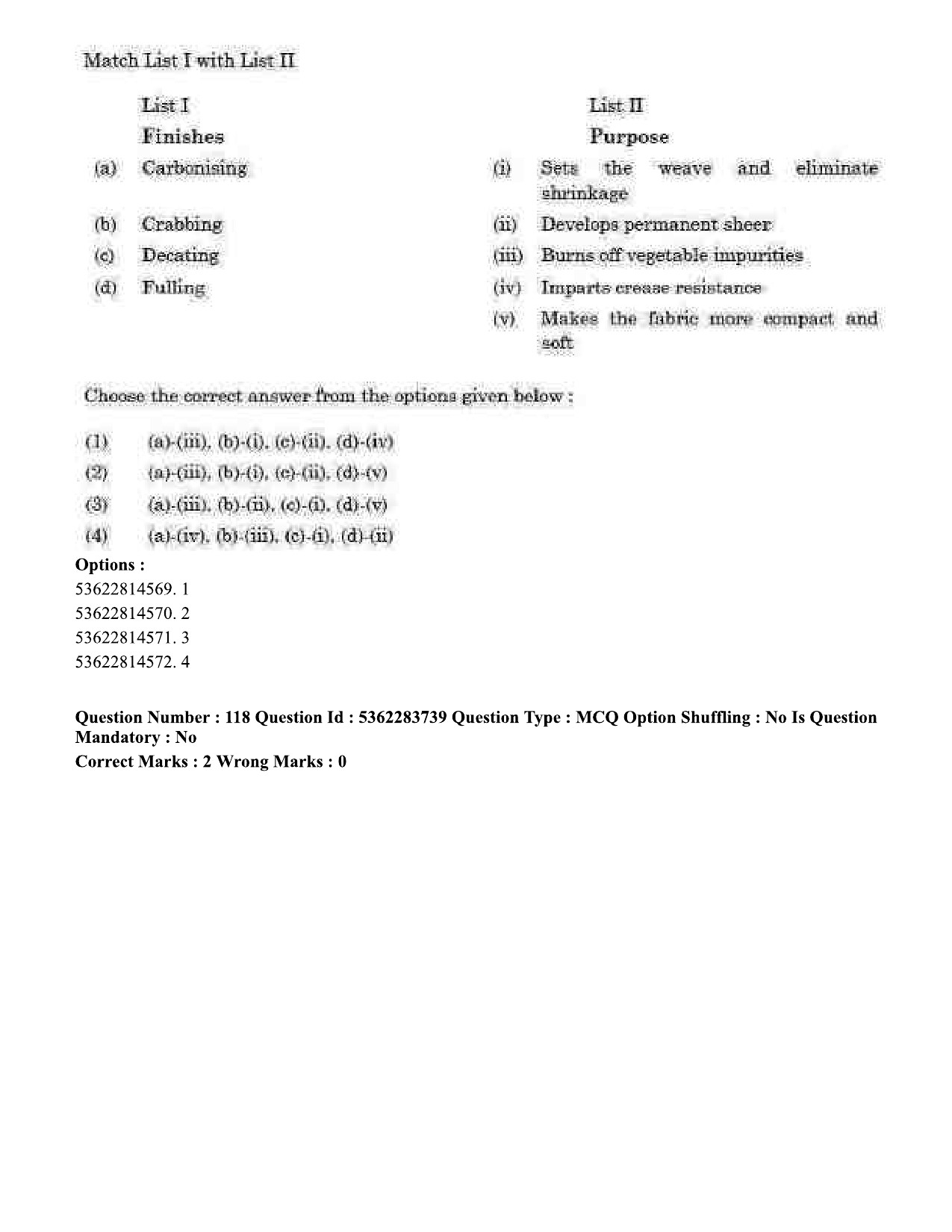 UGC NET Home Science Question Paper September 2020 112