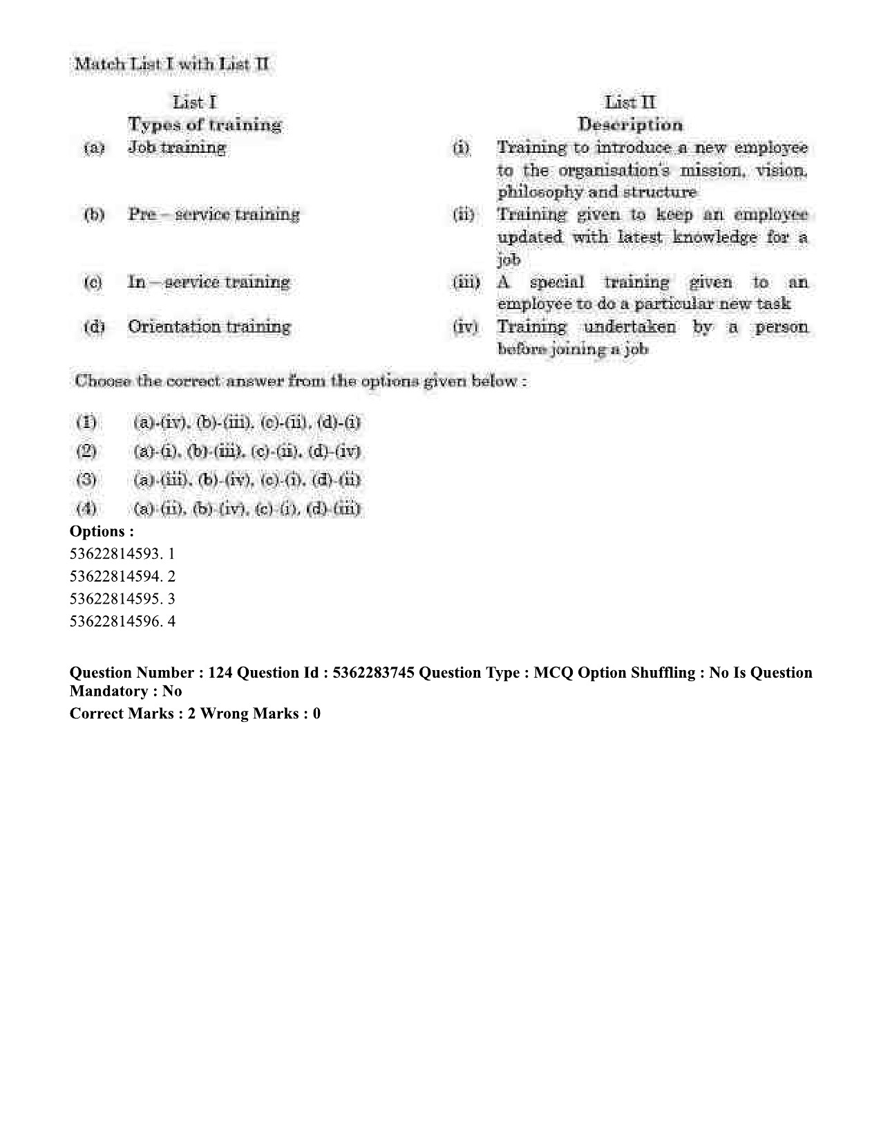 UGC NET Home Science Question Paper September 2020 124