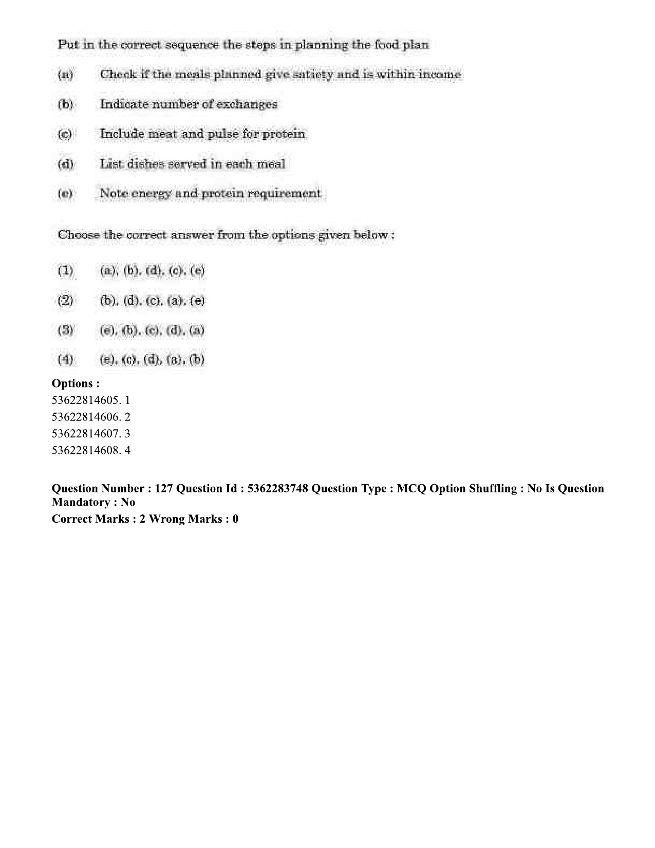 UGC NET Home Science Question Paper September 2020 130