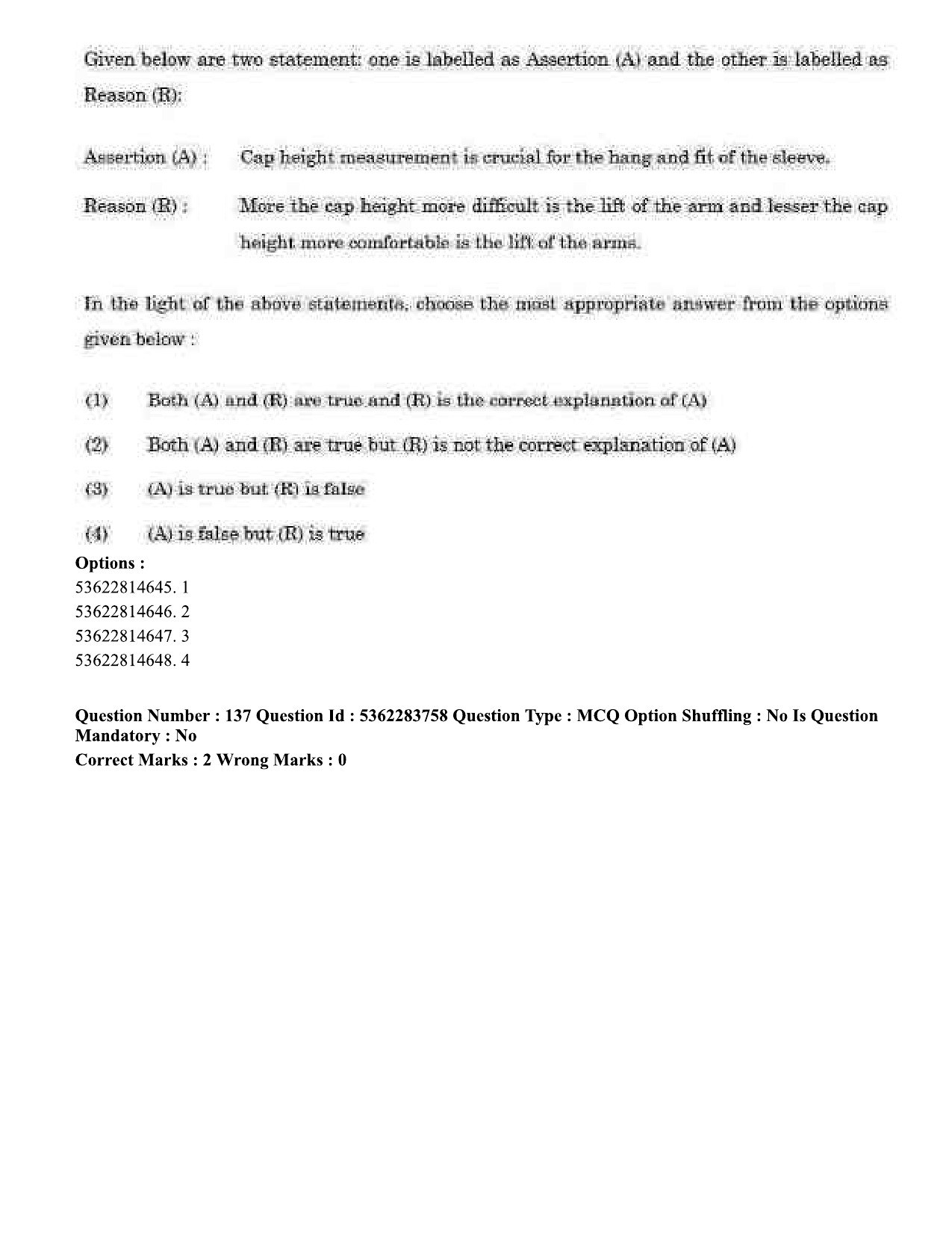 UGC NET Home Science Question Paper September 2020 150