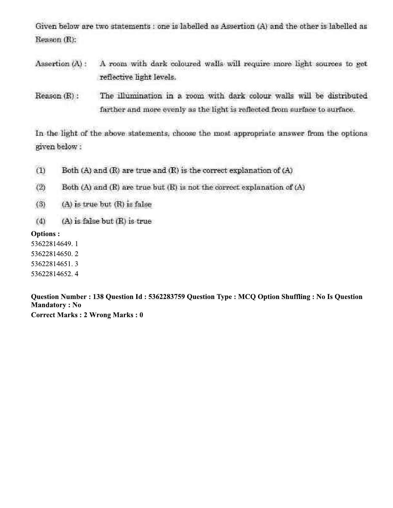 UGC NET Home Science Question Paper September 2020 152