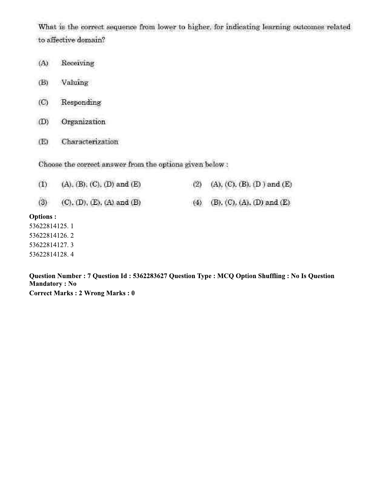 UGC NET Home Science Question Paper September 2020 7