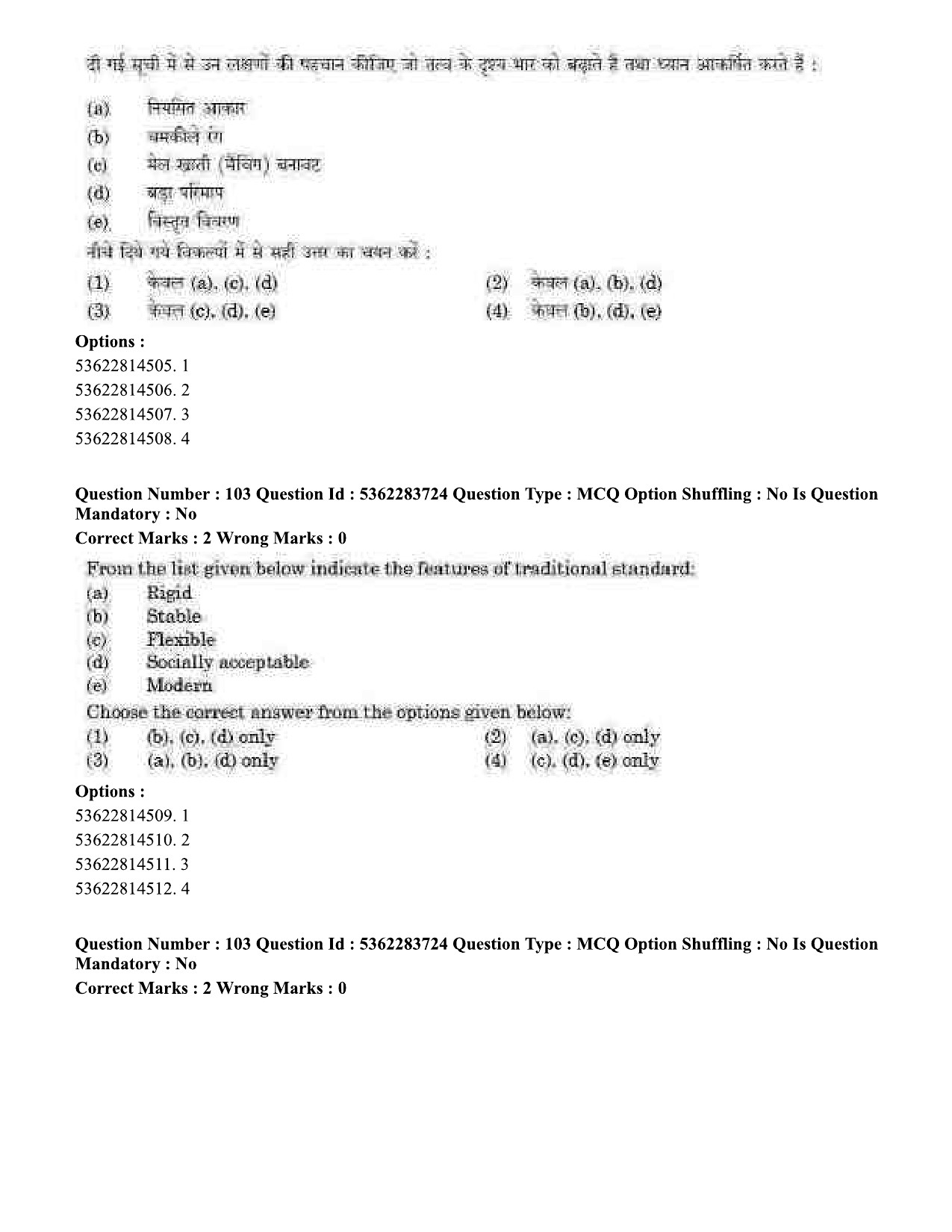 UGC NET Home Science Question Paper September 2020 95