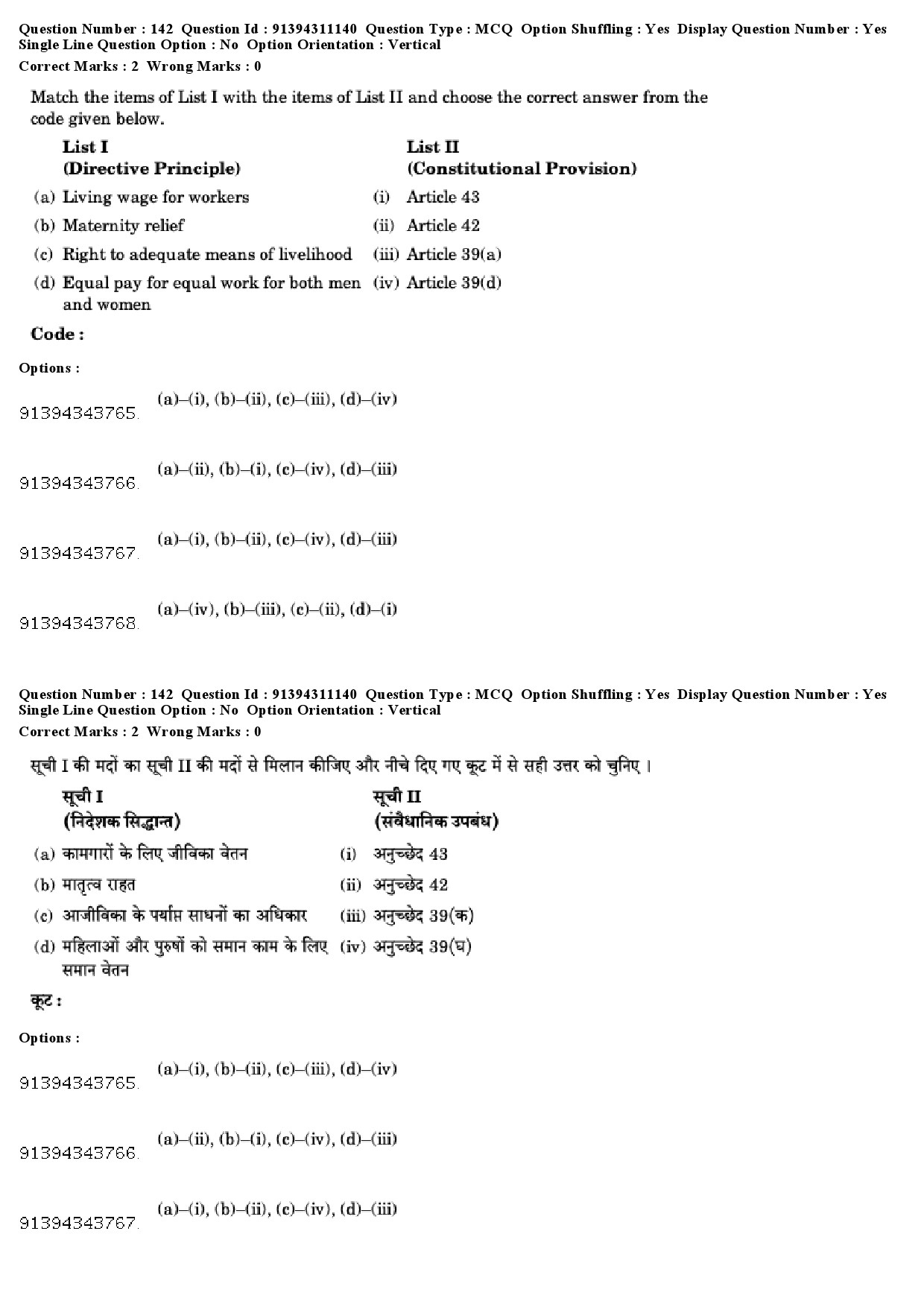 UGC NET Human Rights and Duties Question Paper December 2018 126