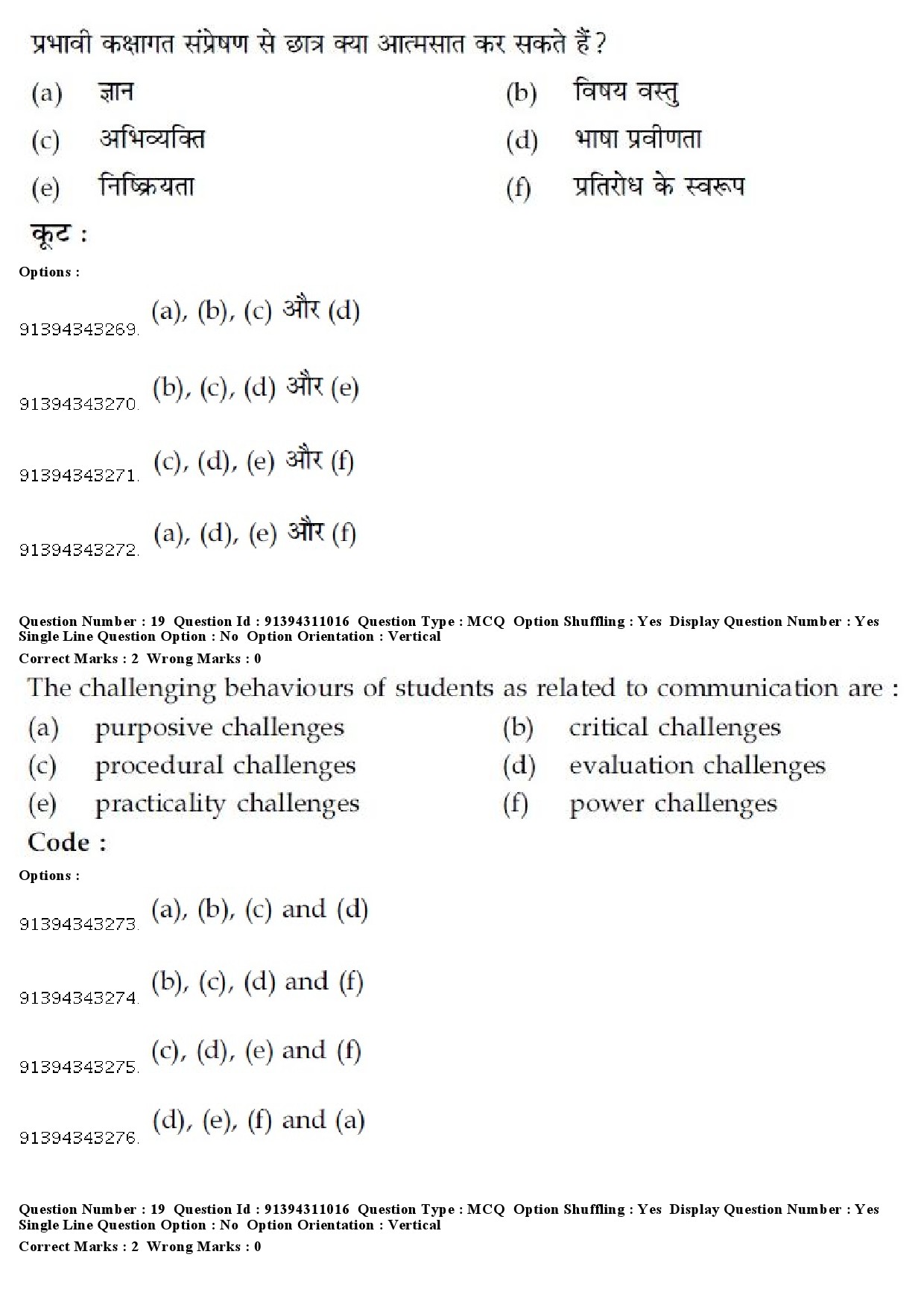 UGC NET Human Rights and Duties Question Paper December 2018 18