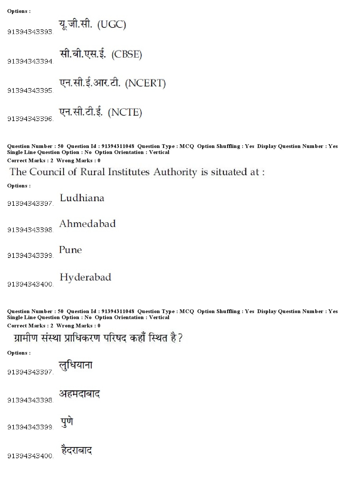 UGC NET Human Rights and Duties Question Paper December 2018 44