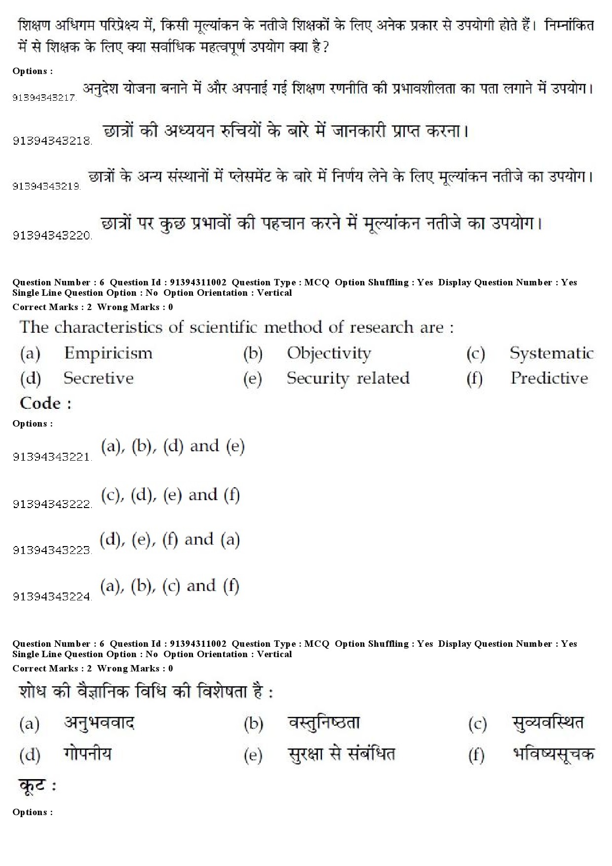 UGC NET Human Rights and Duties Question Paper December 2018 6