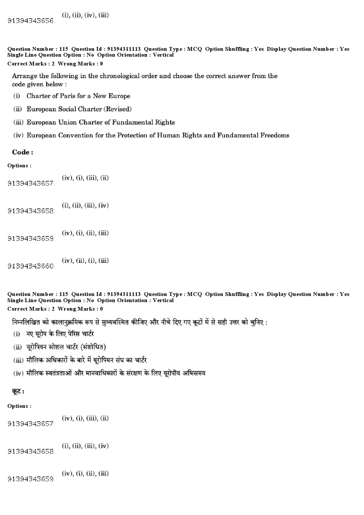 UGC NET Human Rights and Duties Question Paper December 2018 98