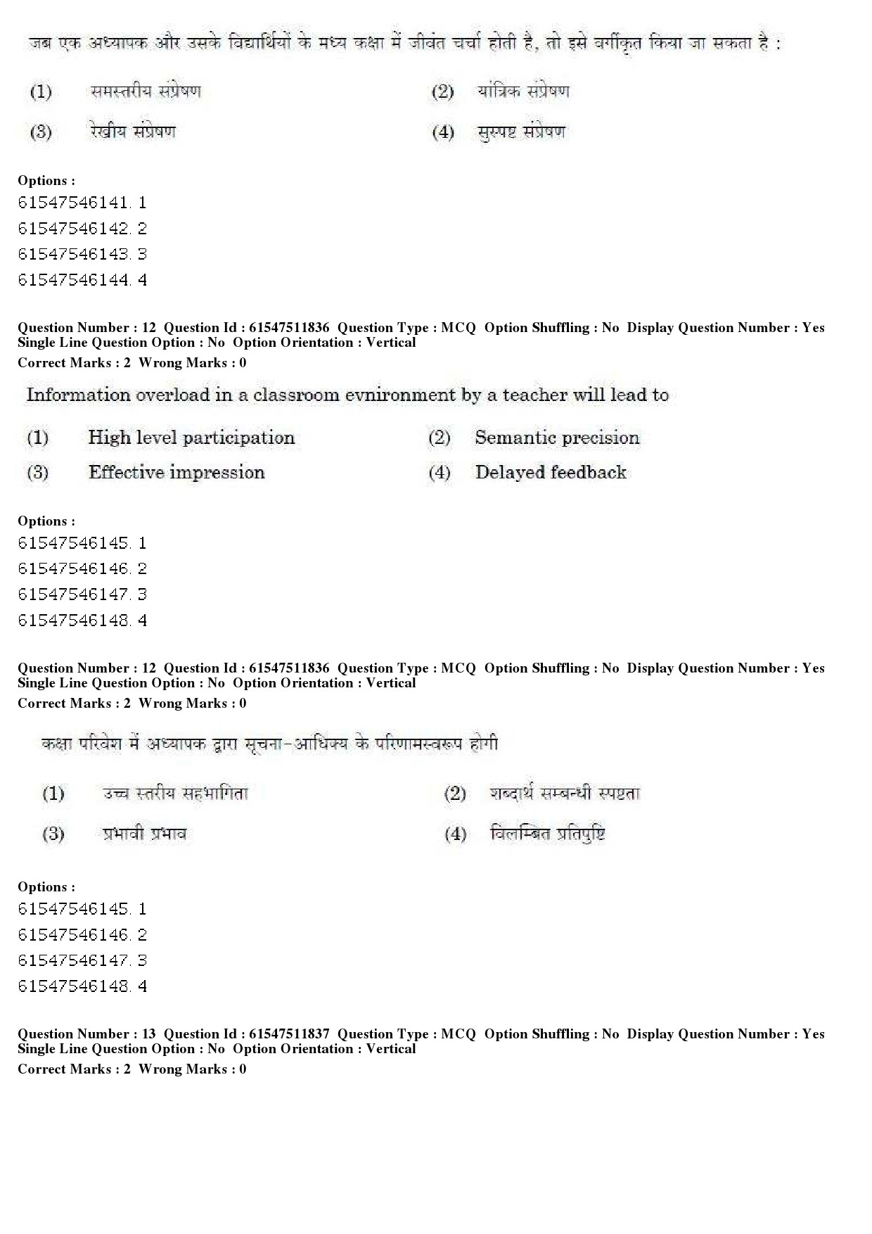 UGC NET Human Rights and Duties Question Paper December 2019 10