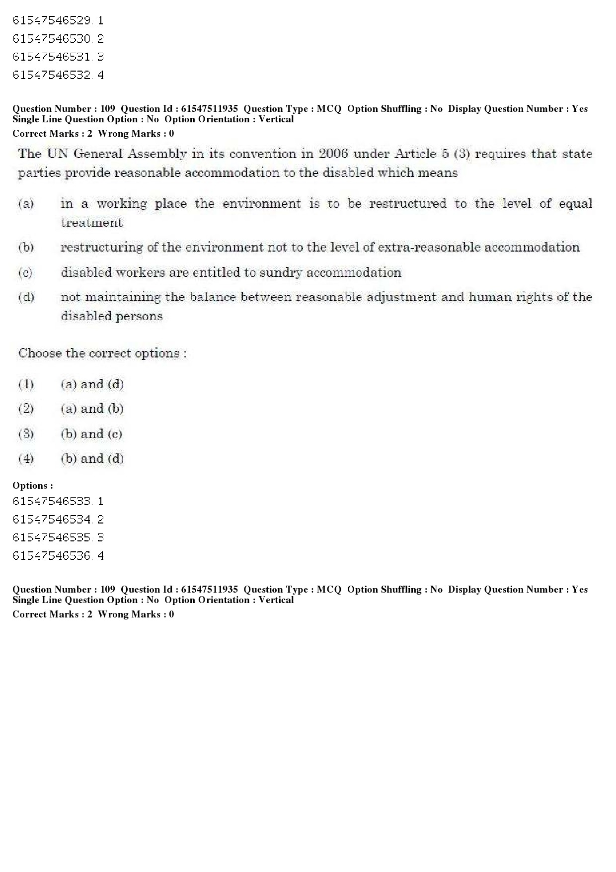 UGC NET Human Rights and Duties Question Paper December 2019 101