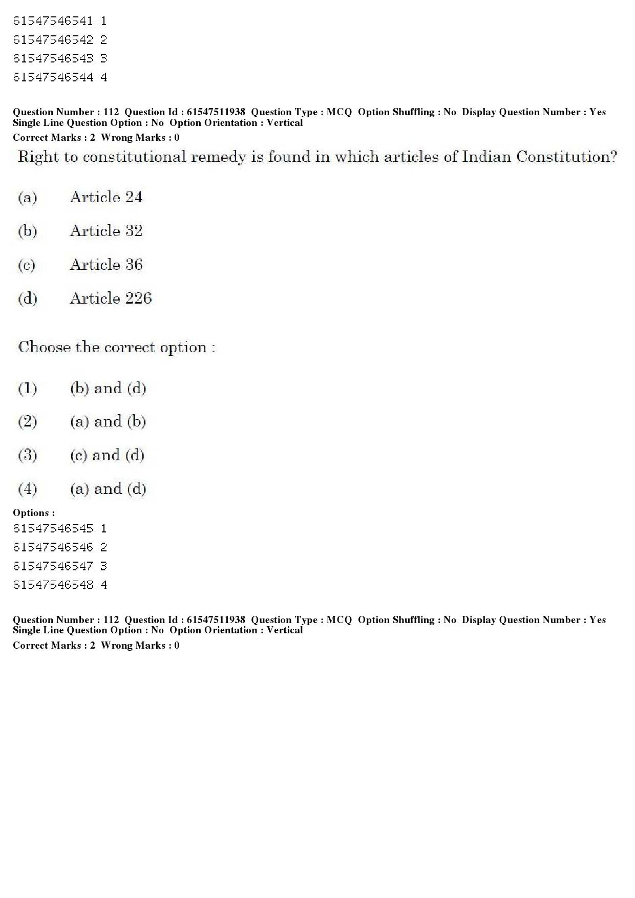 UGC NET Human Rights and Duties Question Paper December 2019 105