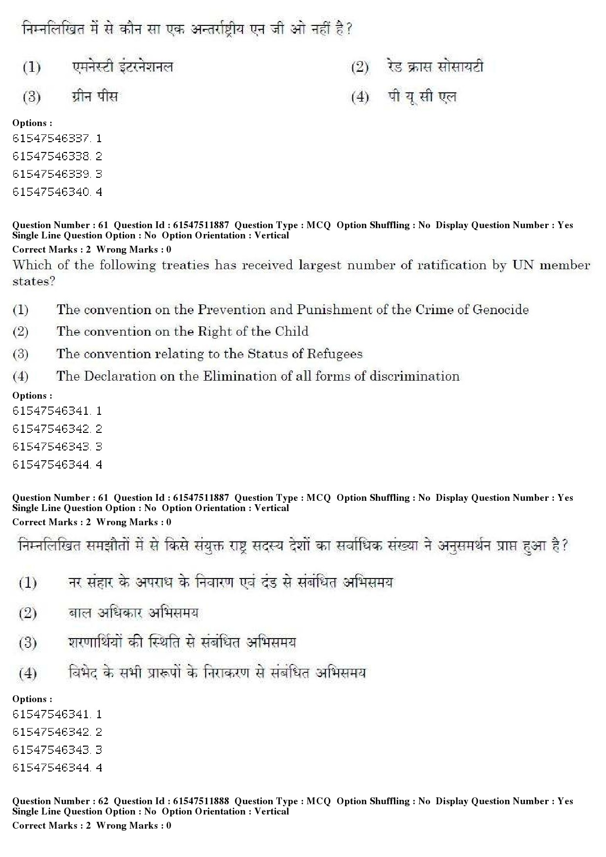 UGC NET Human Rights and Duties Question Paper December 2019 49