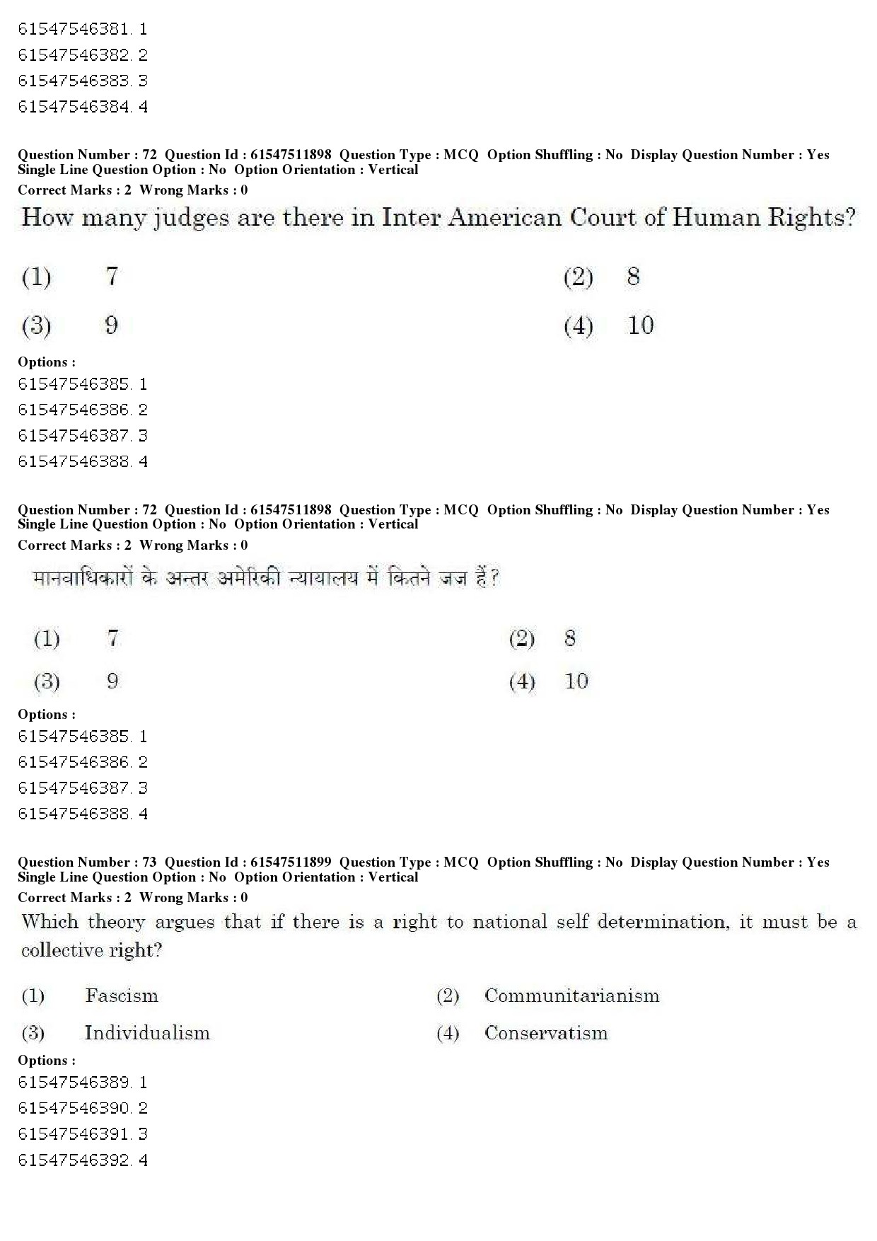 UGC NET Human Rights and Duties Question Paper December 2019 56