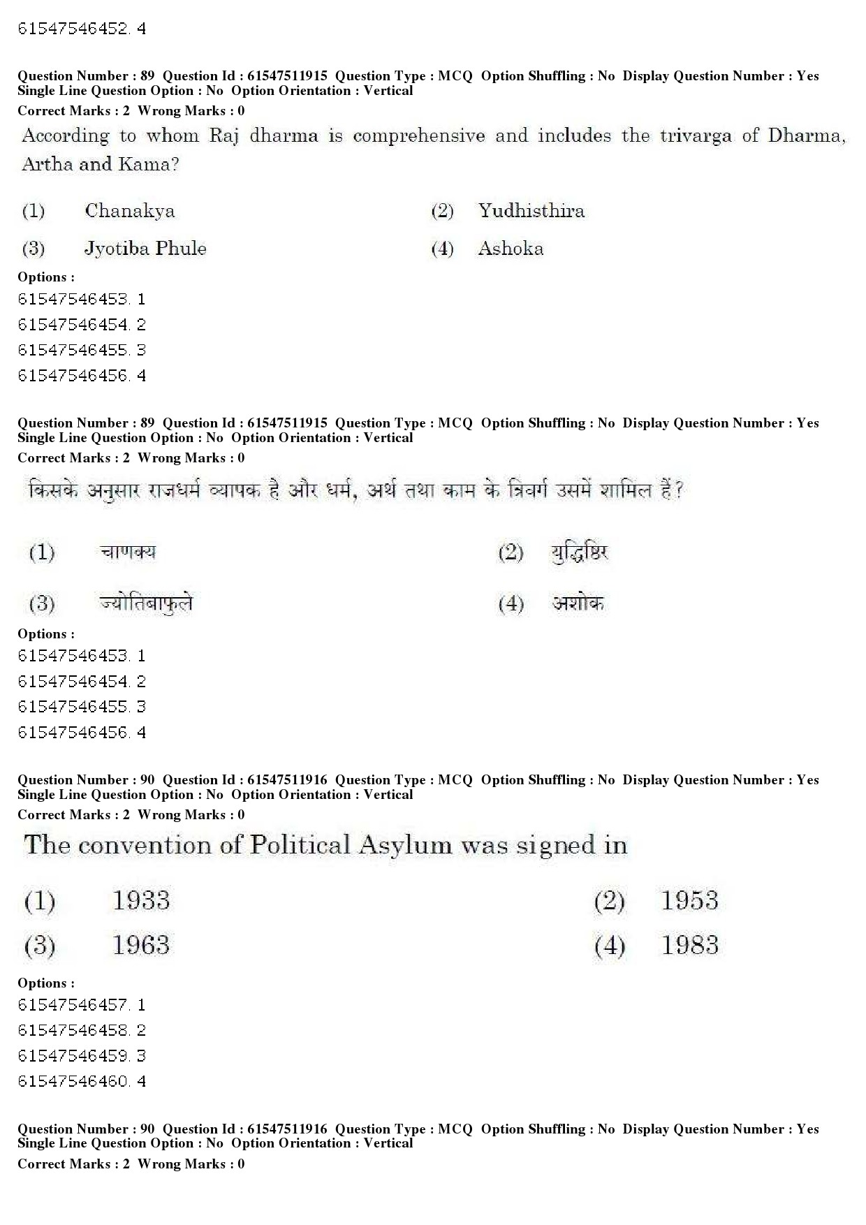 UGC NET Human Rights and Duties Question Paper December 2019 67