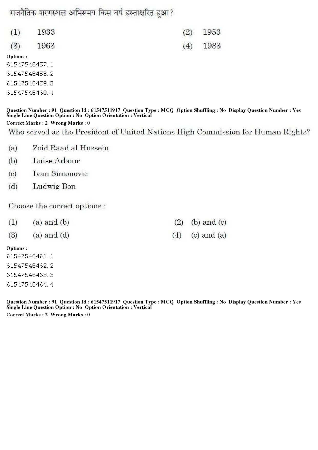 UGC NET Human Rights and Duties Question Paper December 2019 68