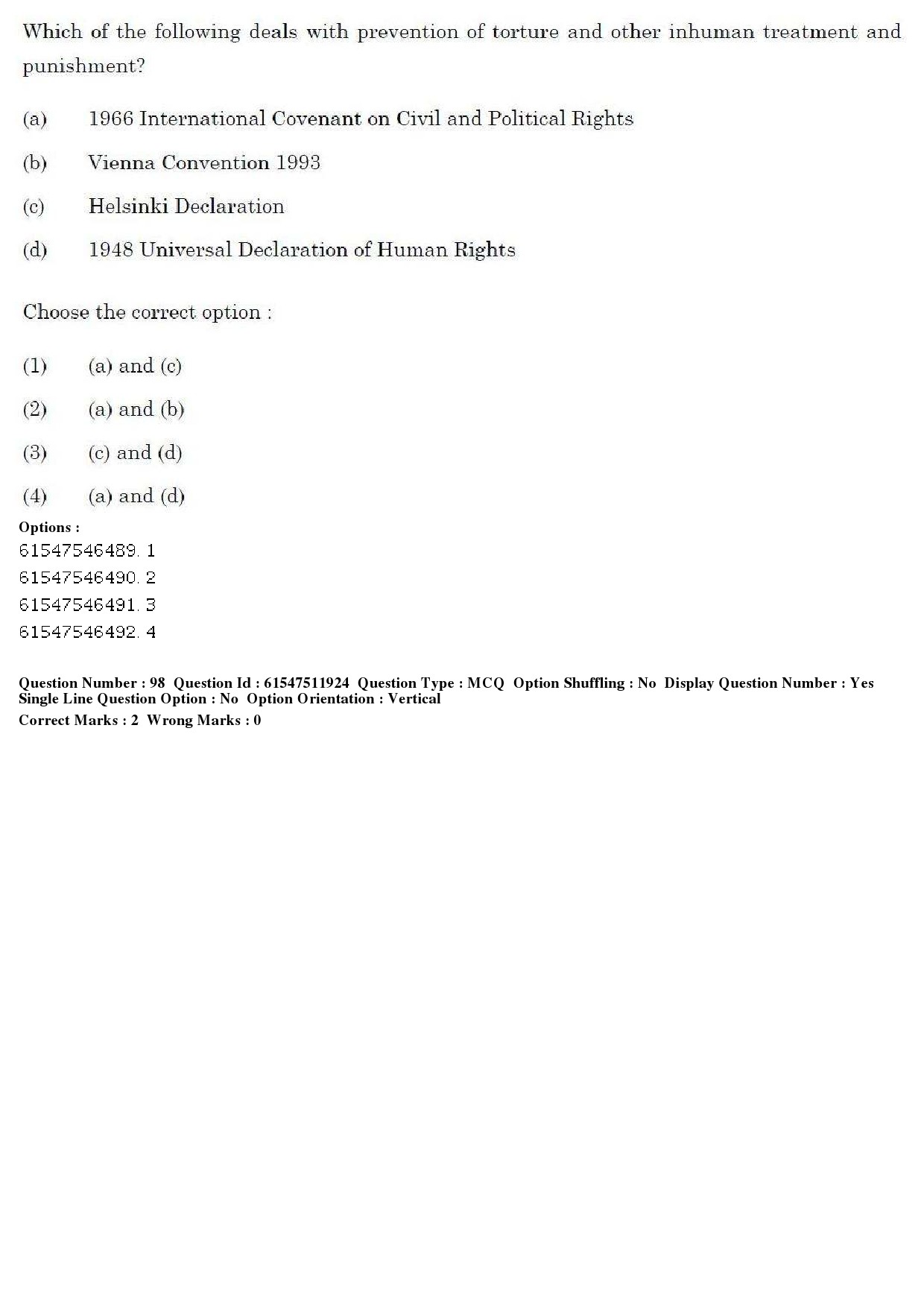 UGC NET Human Rights and Duties Question Paper December 2019 81