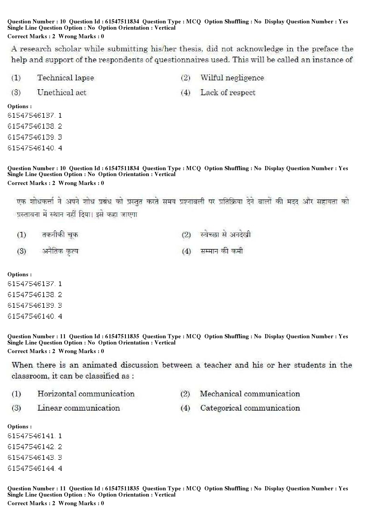 UGC NET Human Rights and Duties Question Paper December 2019 9