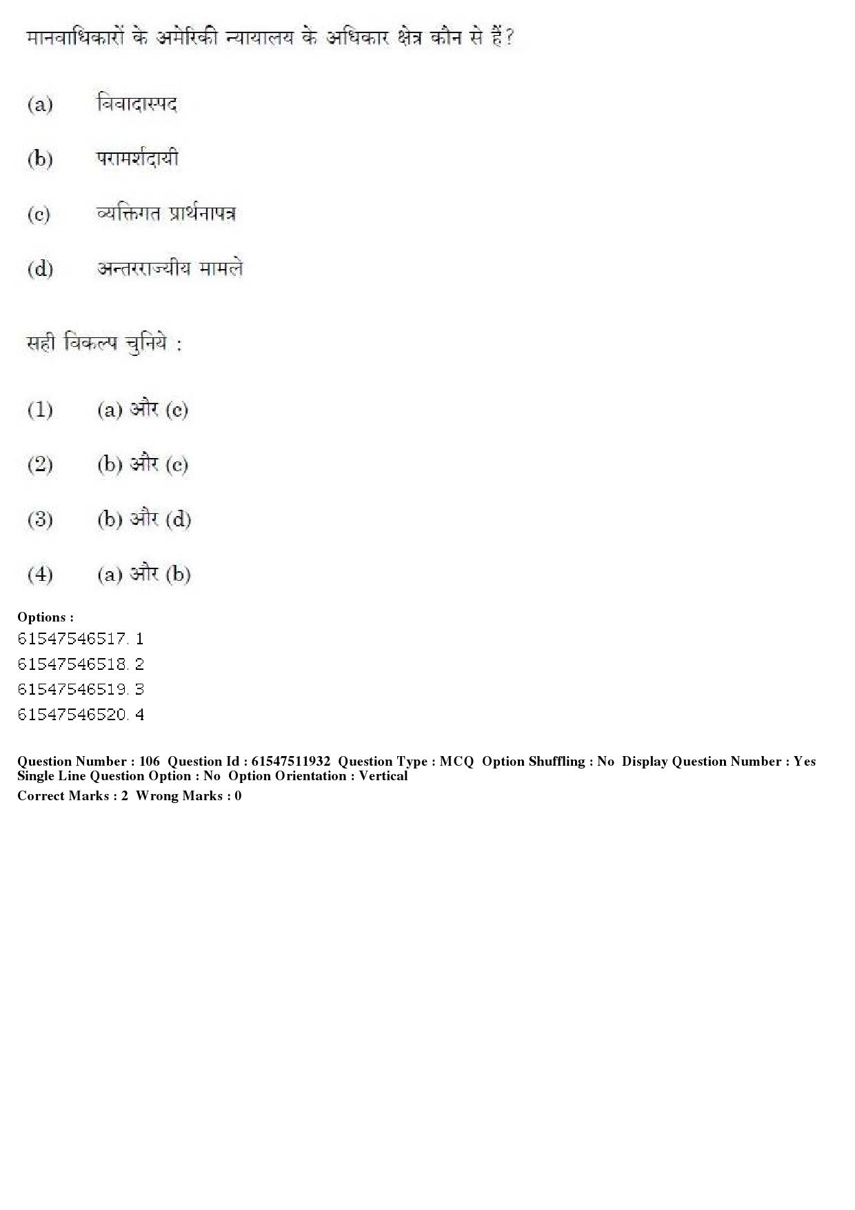 UGC NET Human Rights and Duties Question Paper December 2019 96