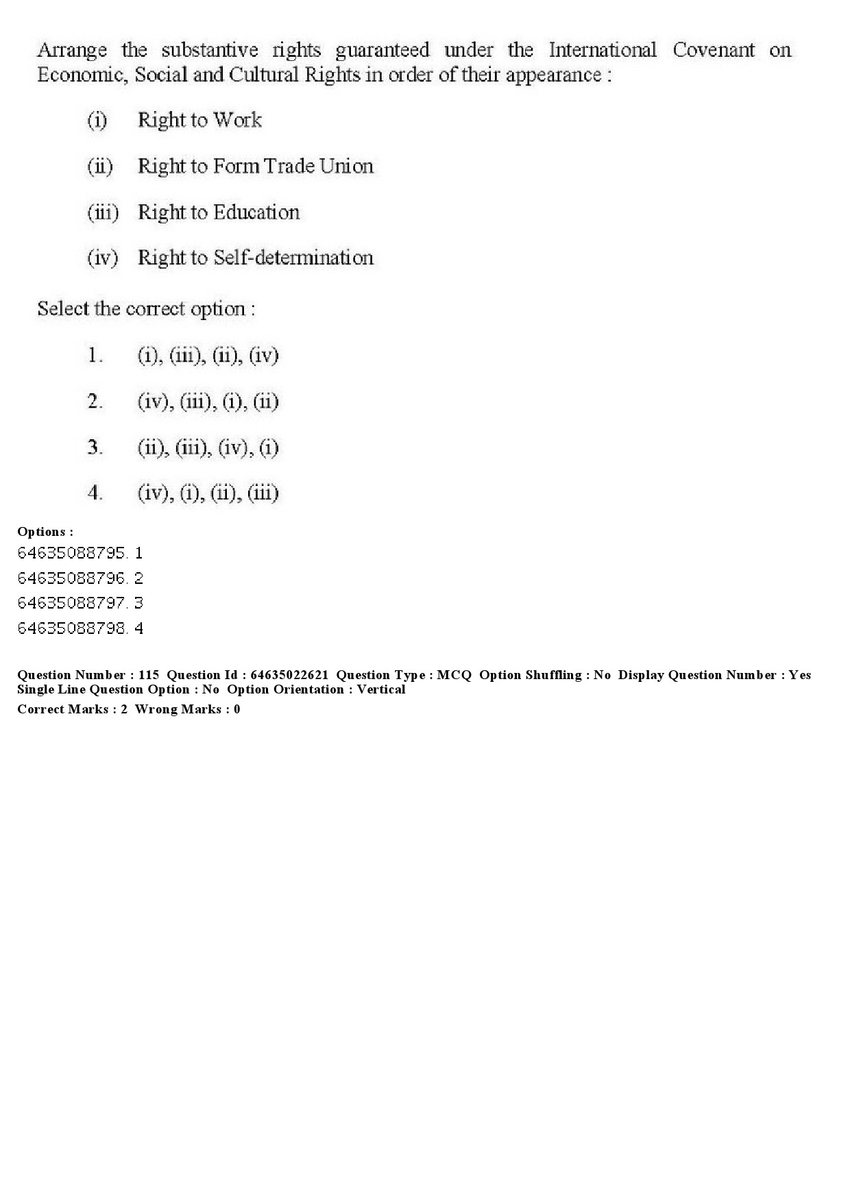 UGC NET Human Rights and Duties Question Paper June 2019 107